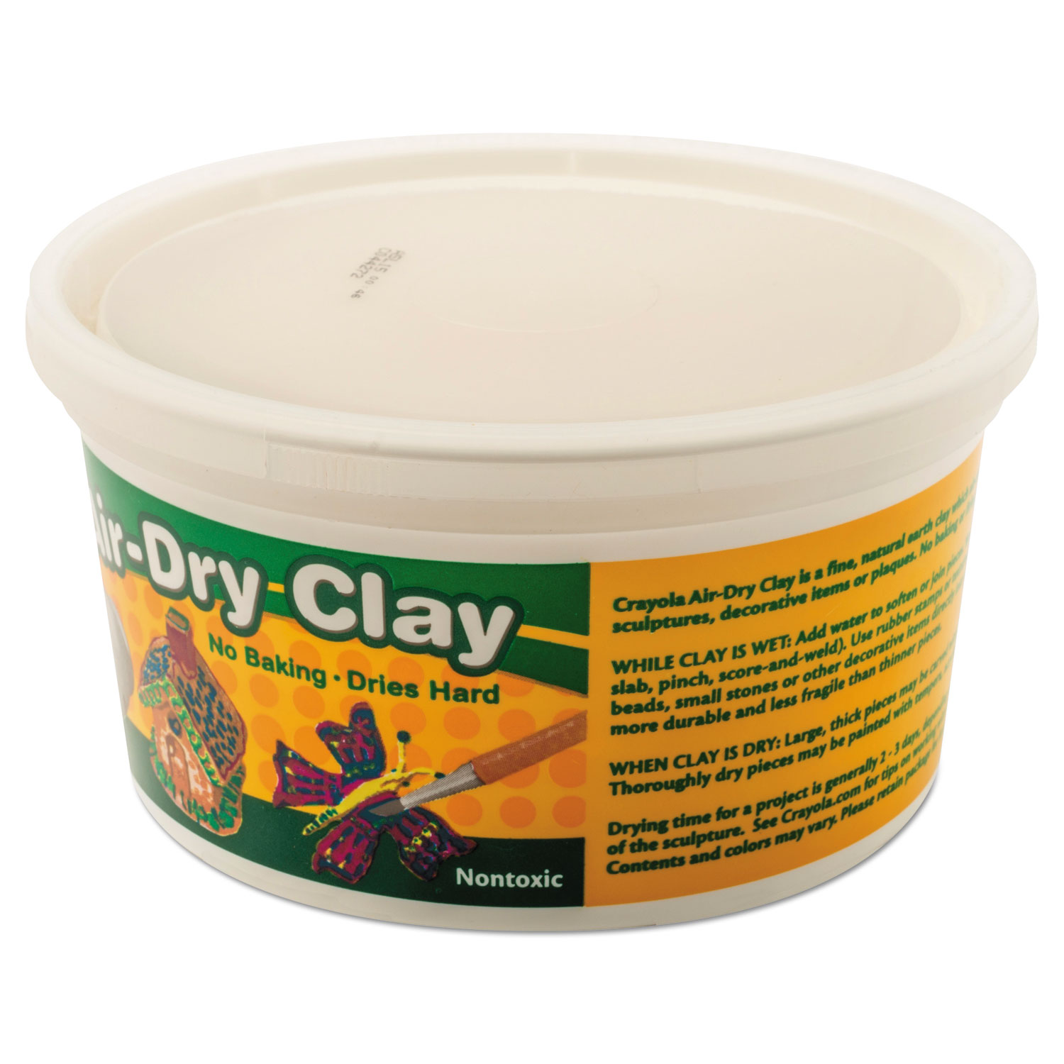 Air-Dry Clay, White, 2 1/2 lbs