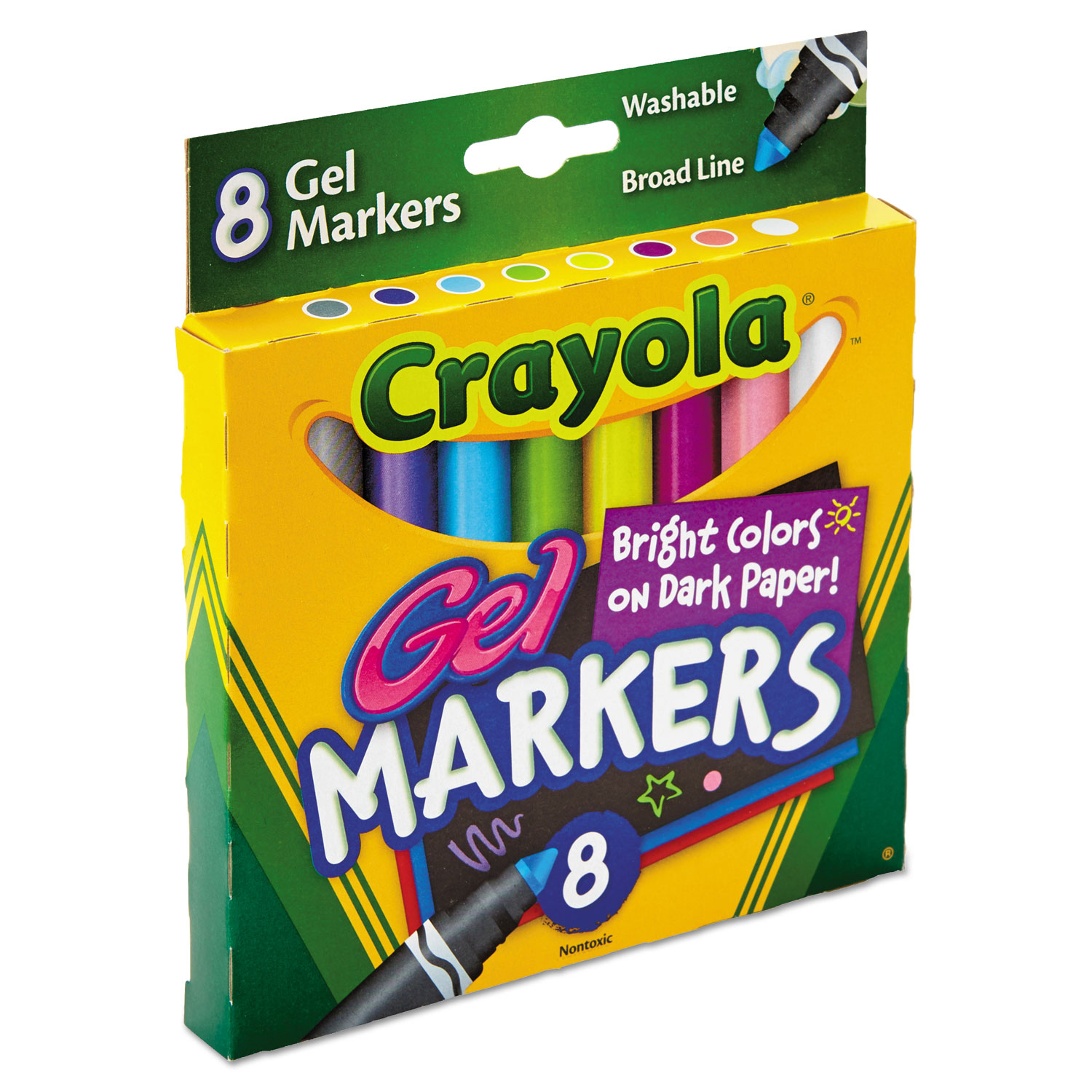 Washable Gel FX Classpack Markers, 8/Set