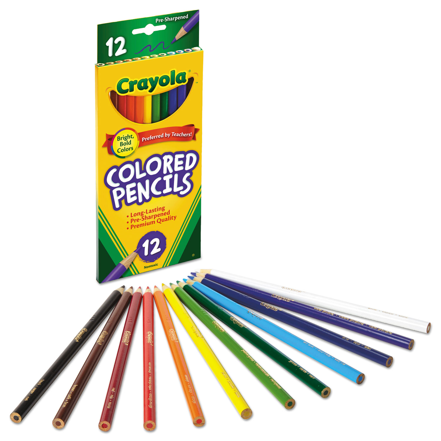 Twistables Colored Pencils, 2 mm, 2B (#1), Assorted Lead/Barrel Colors,  18/Pack