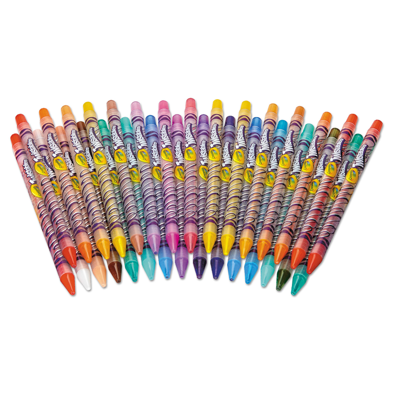 Twistables Mini Crayons, 24 Colors/Pack - BOSS Office and Computer Products