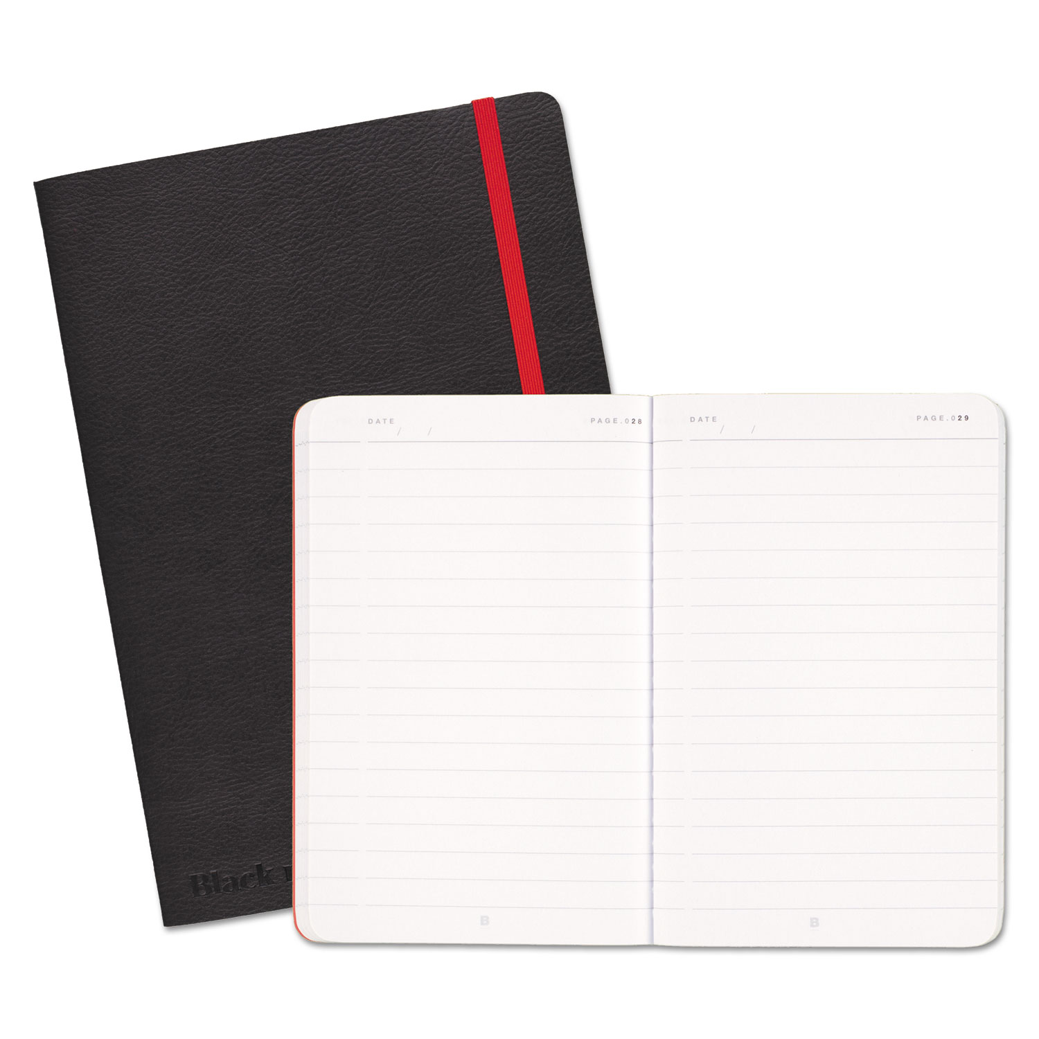  Black n' Red 400065000 Black Soft Cover Notebook, Wide/Legal Rule, Black Cover, 8.25 x 5.75, 71 Sheets (JDK400065000) 