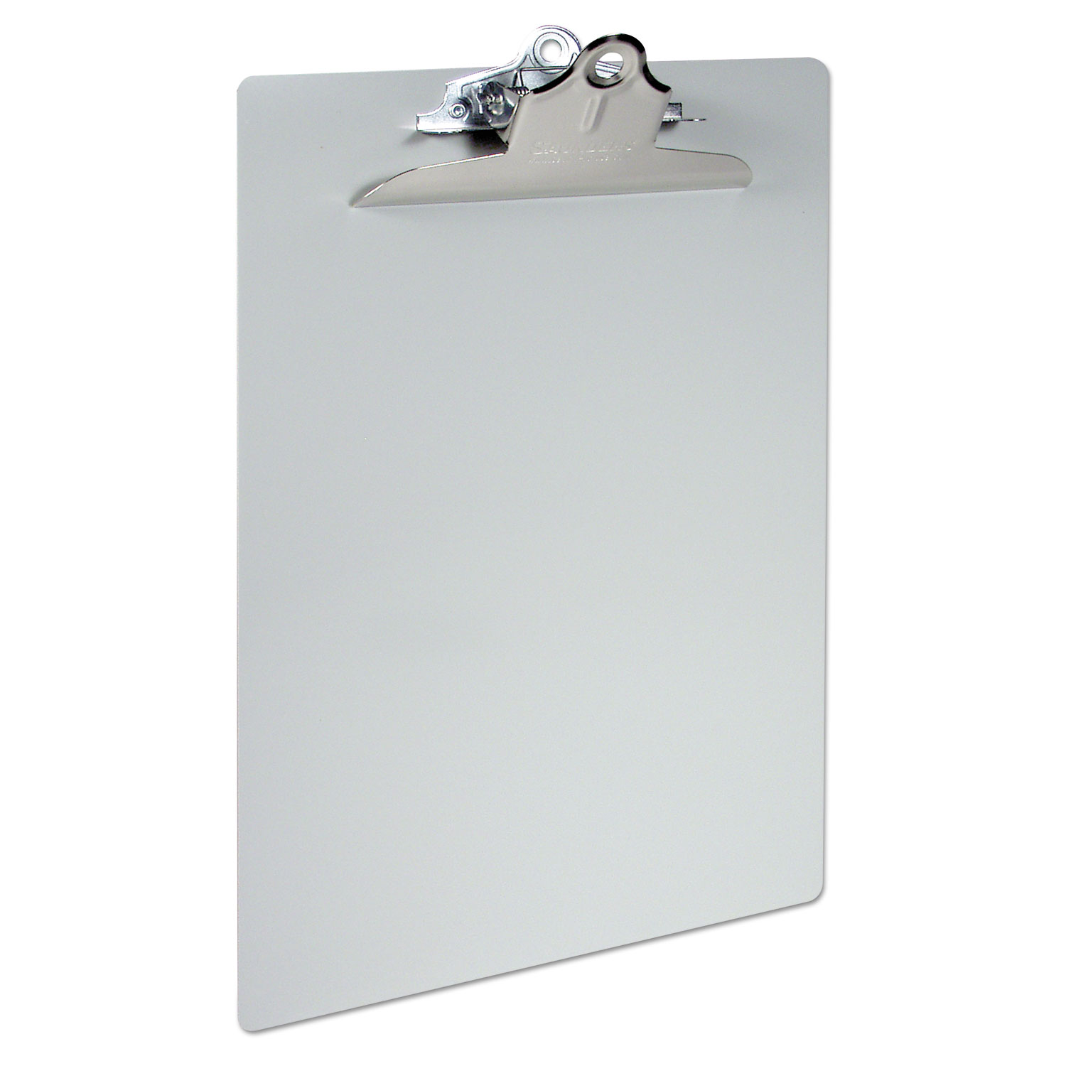 Aluminum Clipboard w/High-Capacity Clip, 1 Clip Cap, 8 1/2 x 14 Sheets, Silver