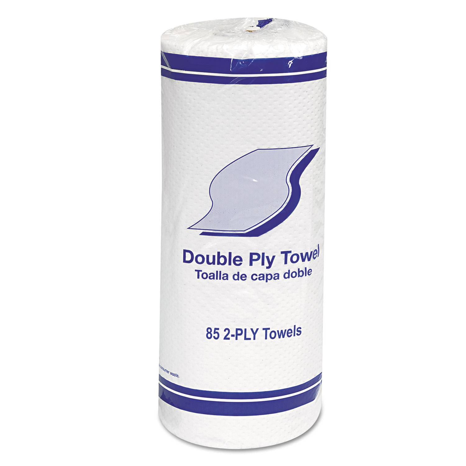 Kitchen Roll Towels, 2-Ply, 11", White, 85/Roll, 30 Rolls/Carton