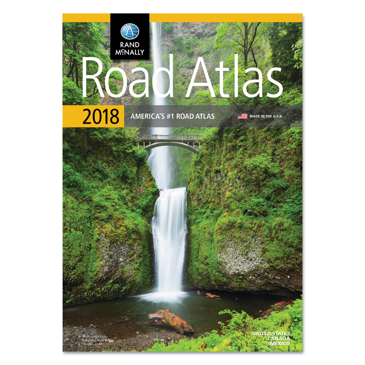 Road Atlas, Glue Top, 144 Pages, 2018 Edition