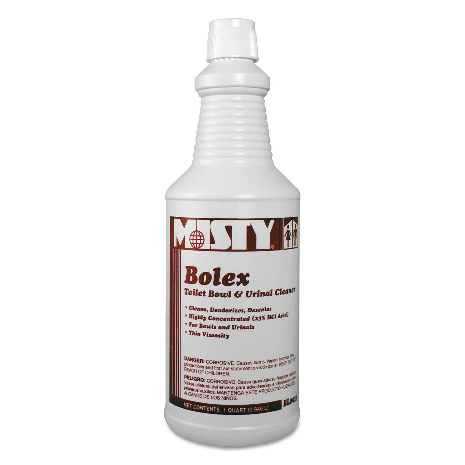  Misty 1038799 Bolex 23 Percent Hydrochloric Acid Bowl Cleaner, Wintergreen, 32oz, 12/Carton (AMR1038799) 