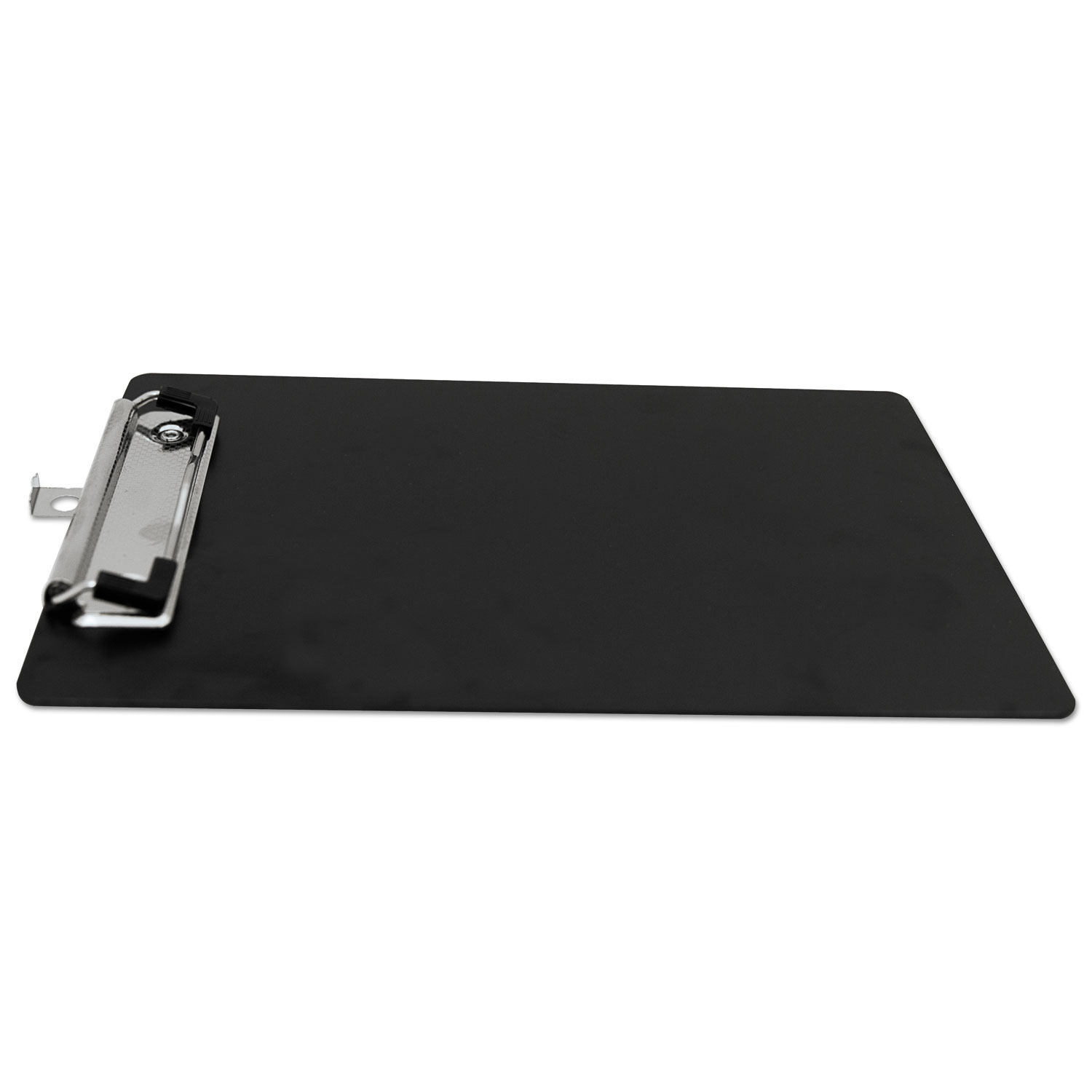 Plastic Clipboard, 1/2 Capacity, 6 x 9 Sheets, Black