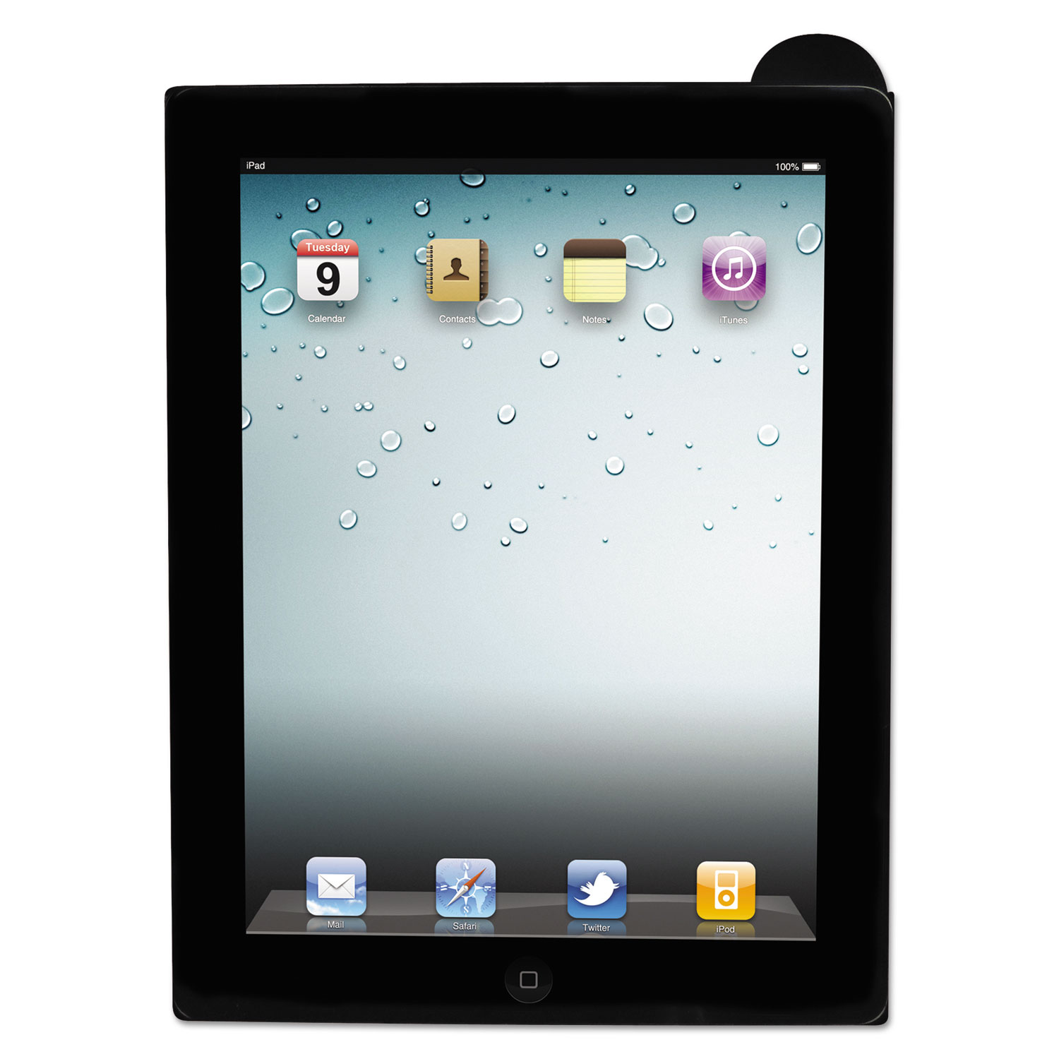 SlimMate Storage Clipboard w/ iPad Air Comp, 1/2 Clip, 9 x 11 3/4 Sheets, Black