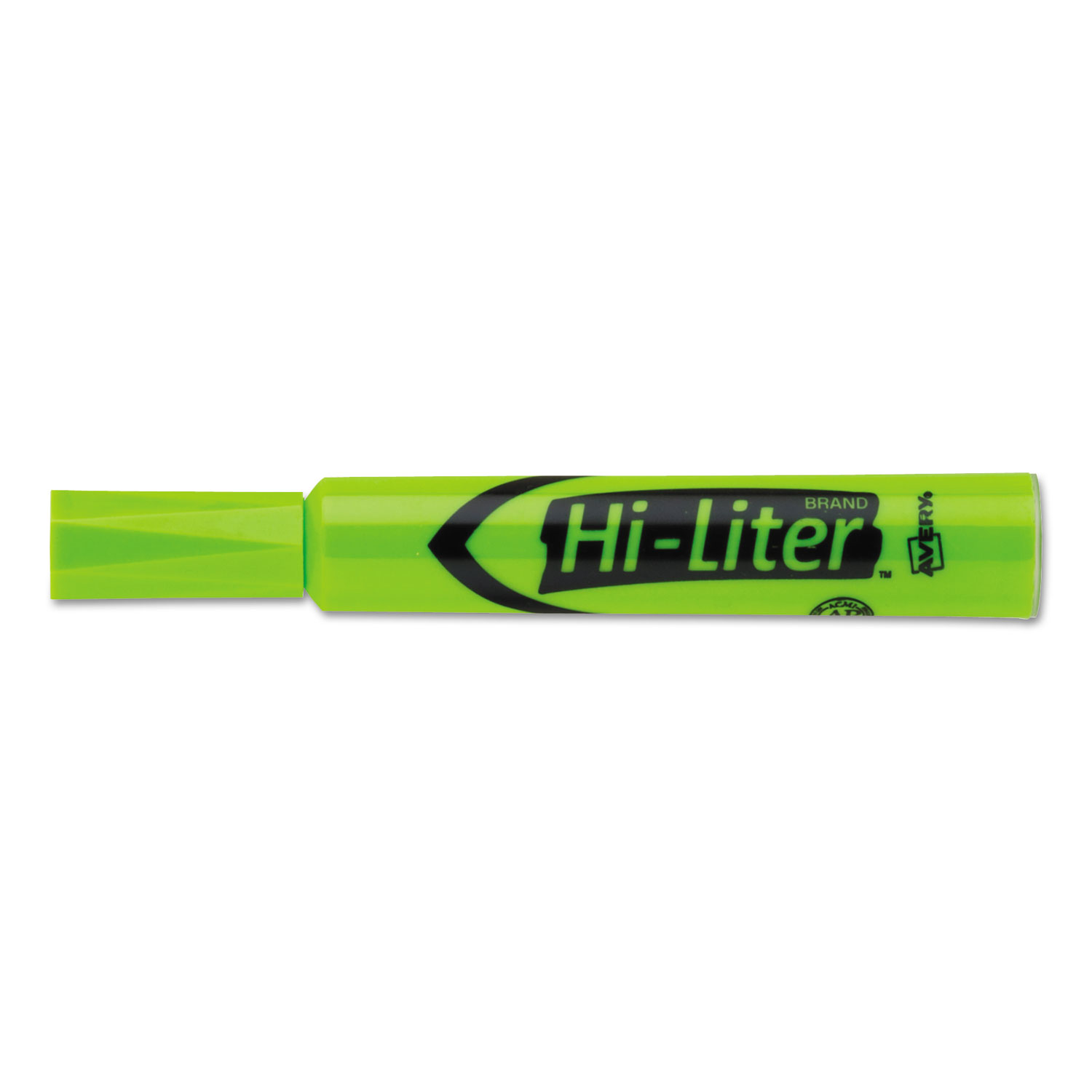 HI-LITER Desk-Style Highlighter, Chisel Tip, Fluorescent Green Ink, Dozen