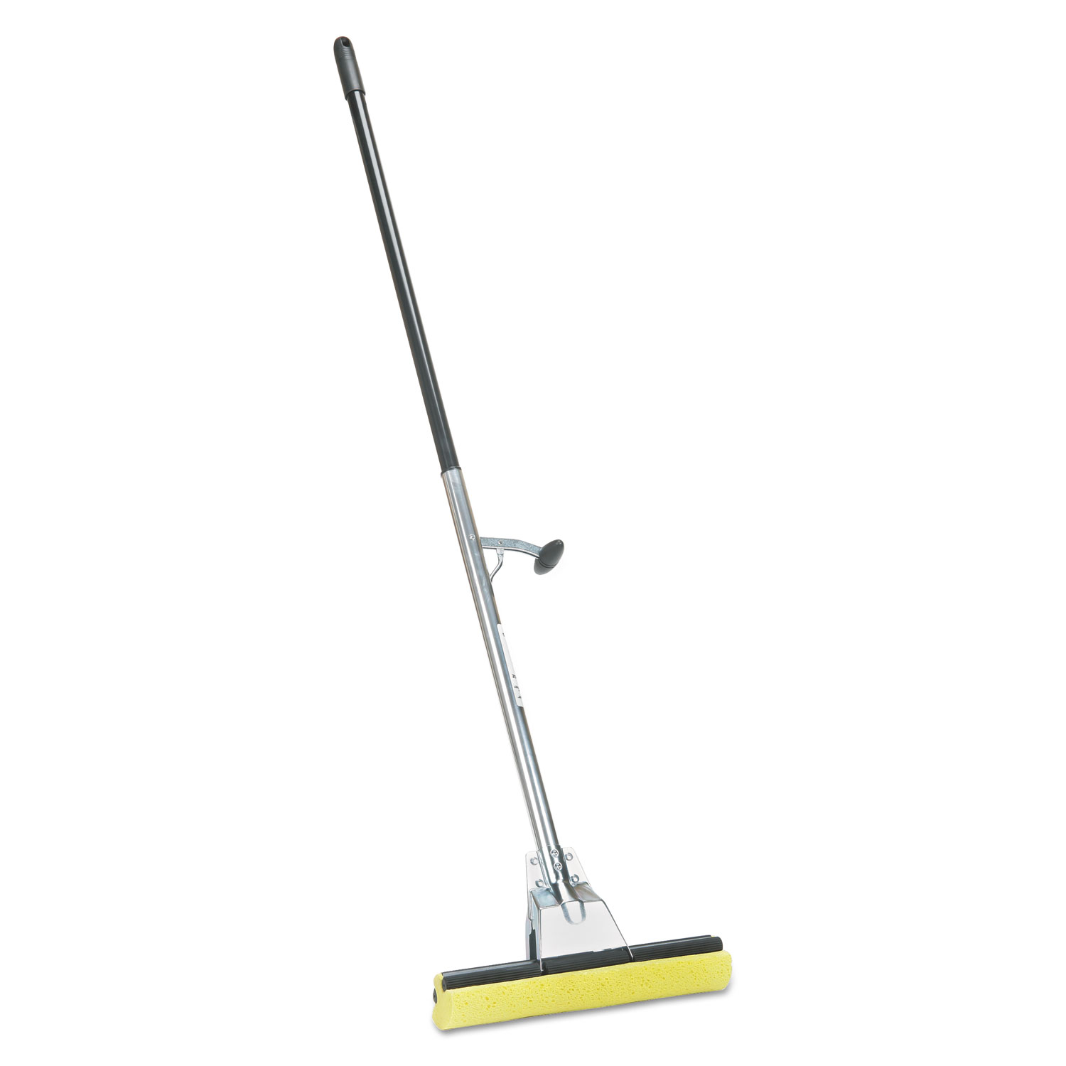 Skilcraft Industrial Steel Mop, 12" Wide Yellow Cellulose Head, 52" Sliver Steel Handle Supply