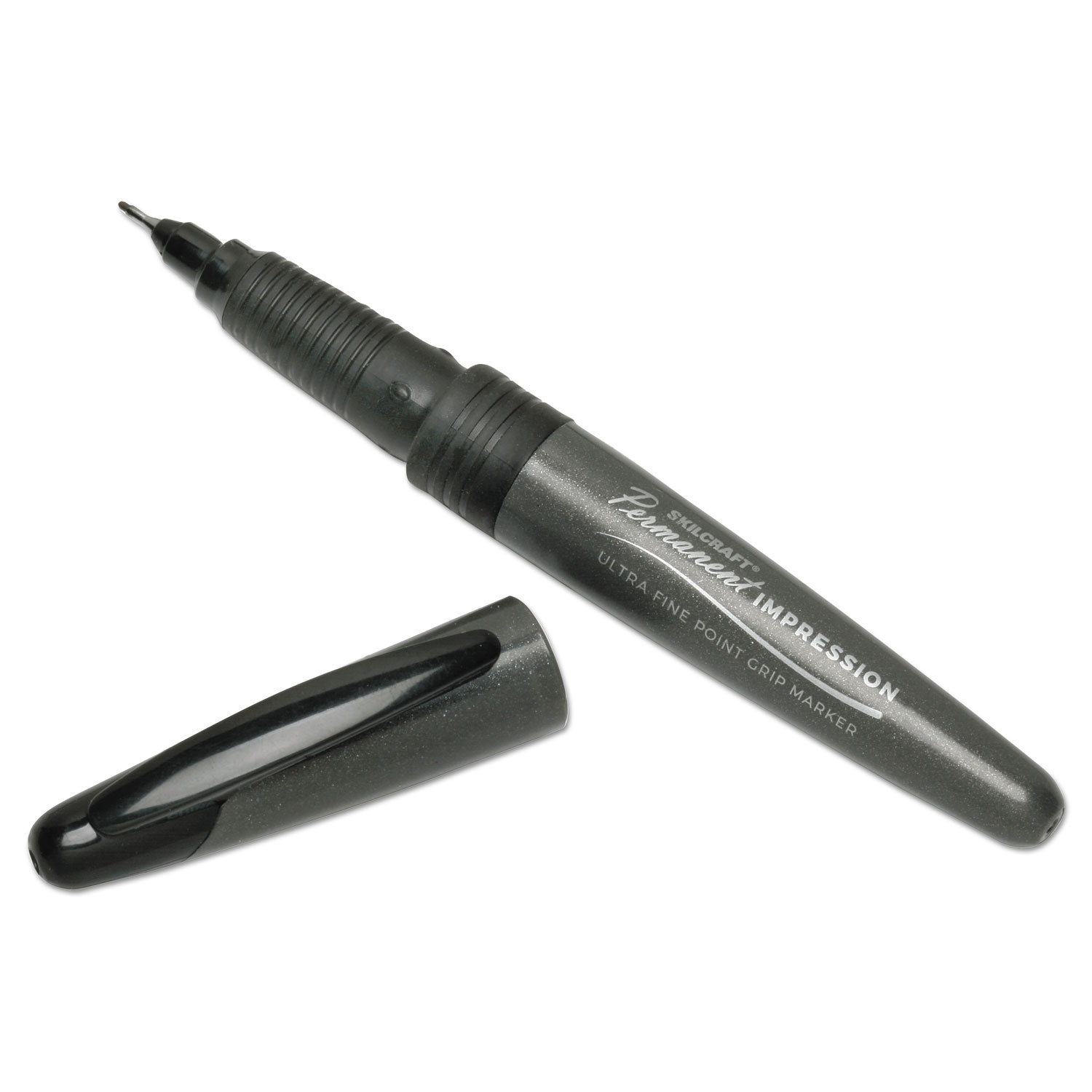 Ultra Fine Tip Permanent Marker, Extra-Fine Needle Tip, Black, Dozen