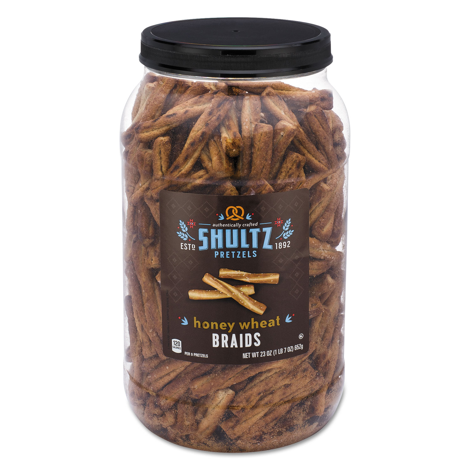  Shultz 6270 Pretzels, Honey Wheat, Tub, 1.44 oz (OFX6270) 