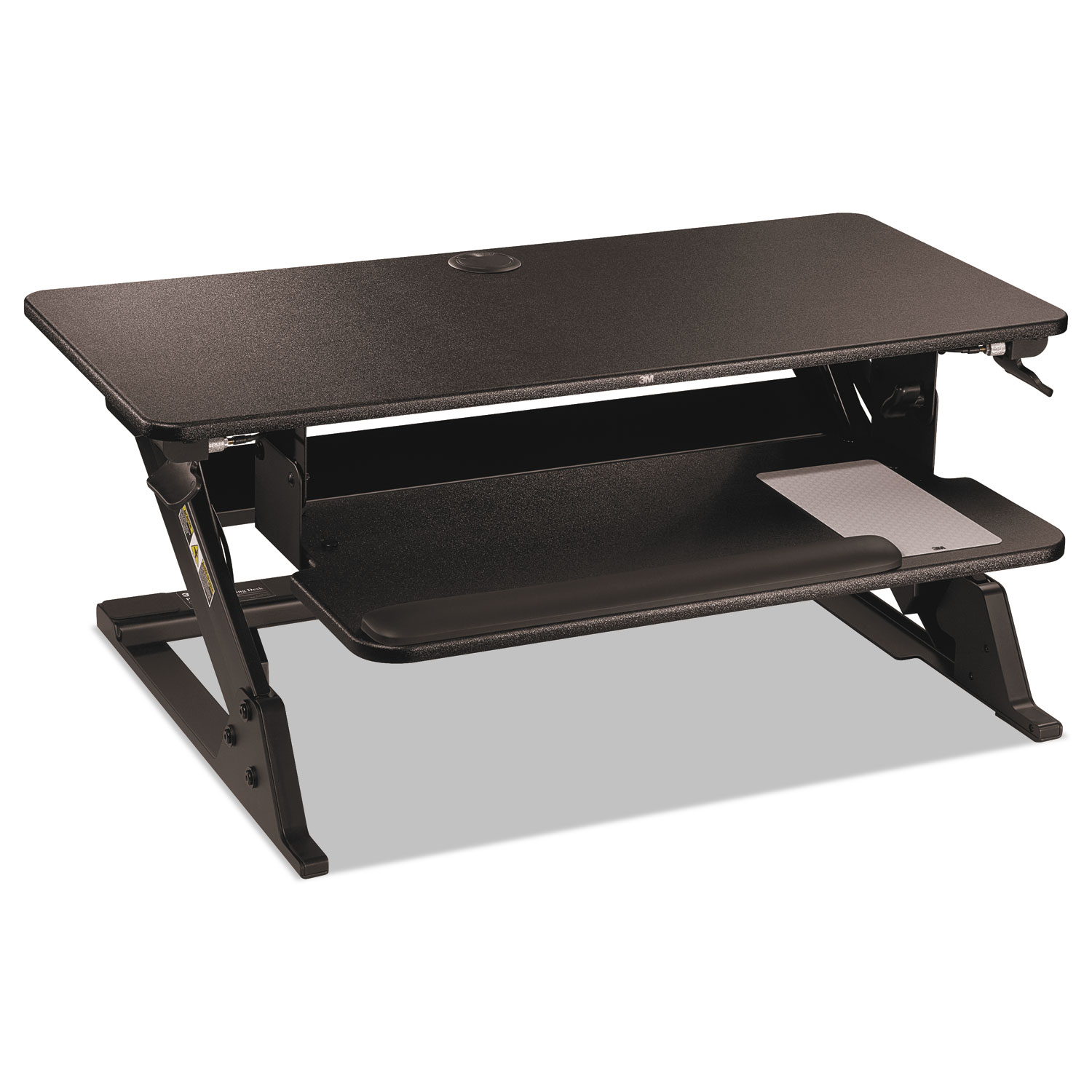 Precision Standing Desk, 35.4″ x 22.2″ x 6.2″ to 20″, Black