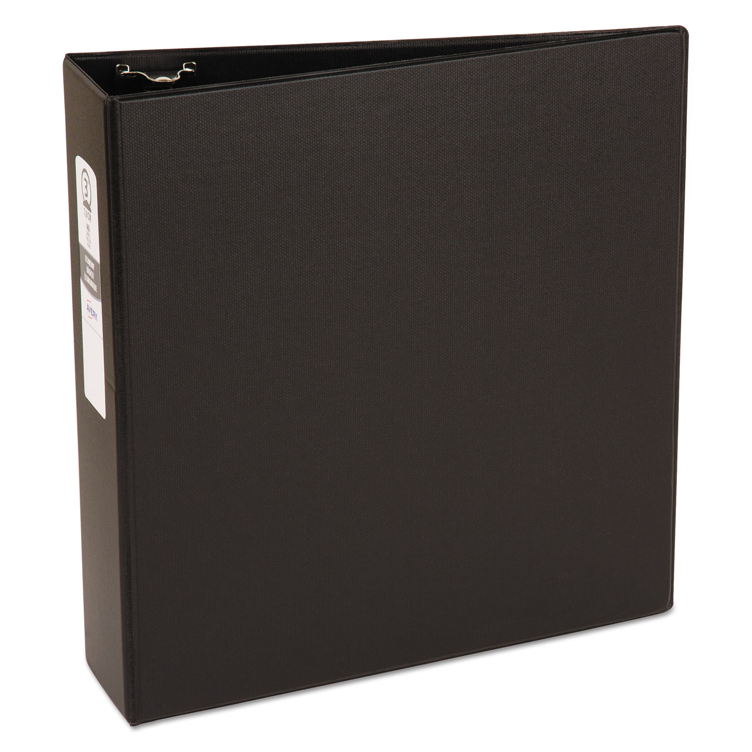  Avery 03602 Economy Non-View Binder with Round Rings, 3 Rings, 3 Capacity, 11 x 8.5, Black (AVE03602) 
