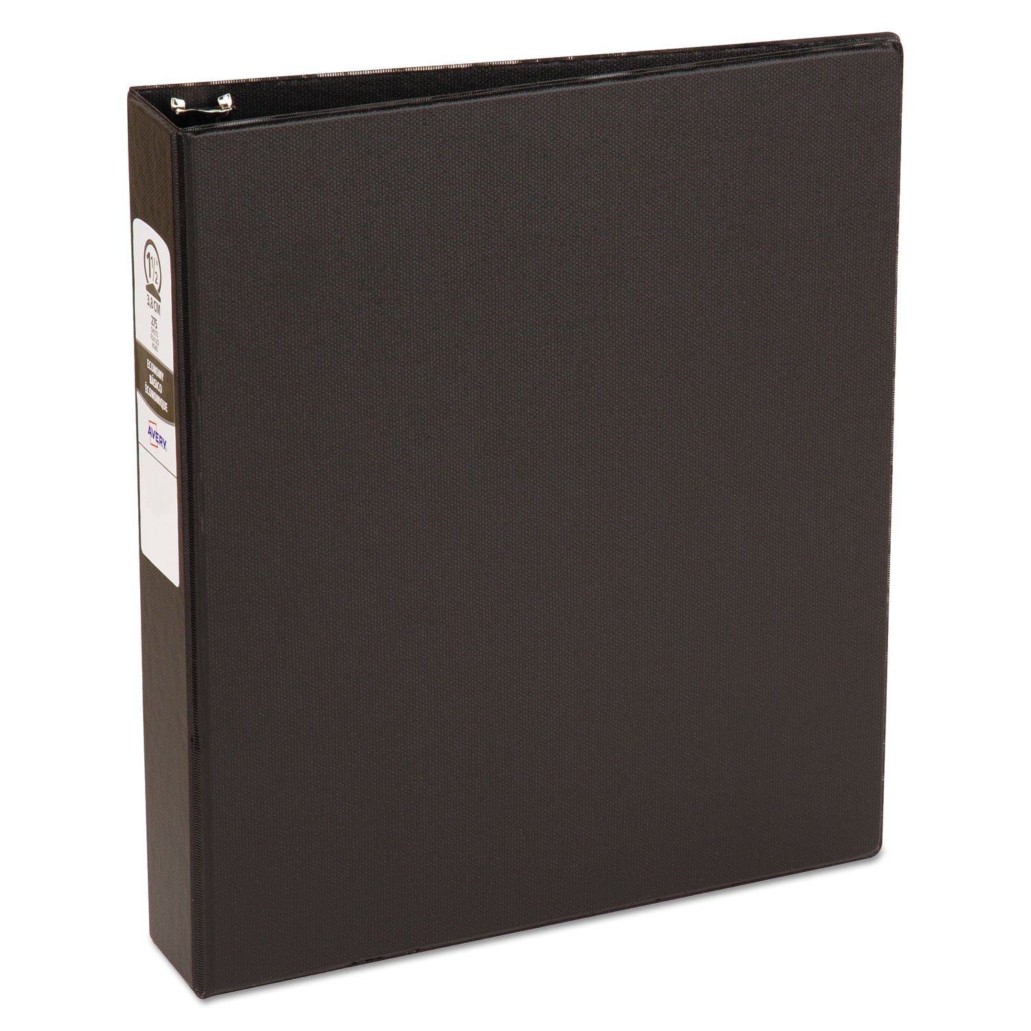 Avery 03401 Economy Non-View Binder with Round Rings, 3 Rings, 1.5 Capacity, 11 x 8.5, Black (AVE03401) 