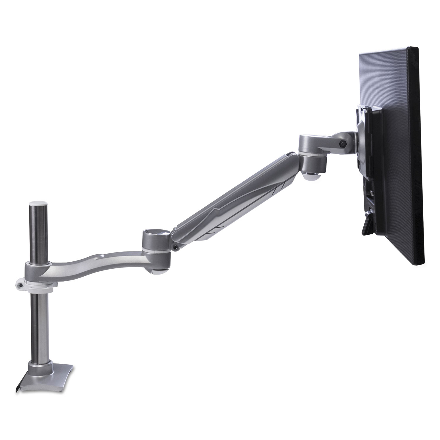 Monitor Arm for Flat Screen Monitors Up to 22/40 lbs, Silver