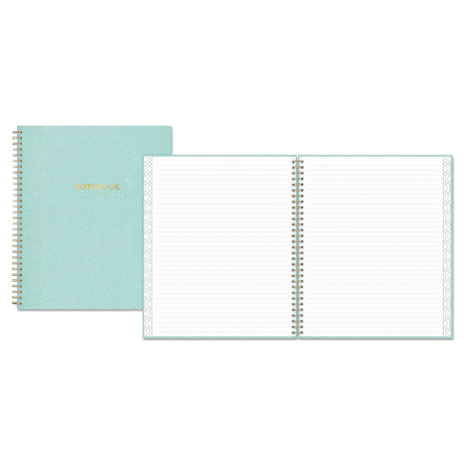  Blue Sky BLS100605 Notebook, 1 Subject, Medium/College Rule, Aqua Cover, 10 x 8, 80 Sheets (BLS100605) 