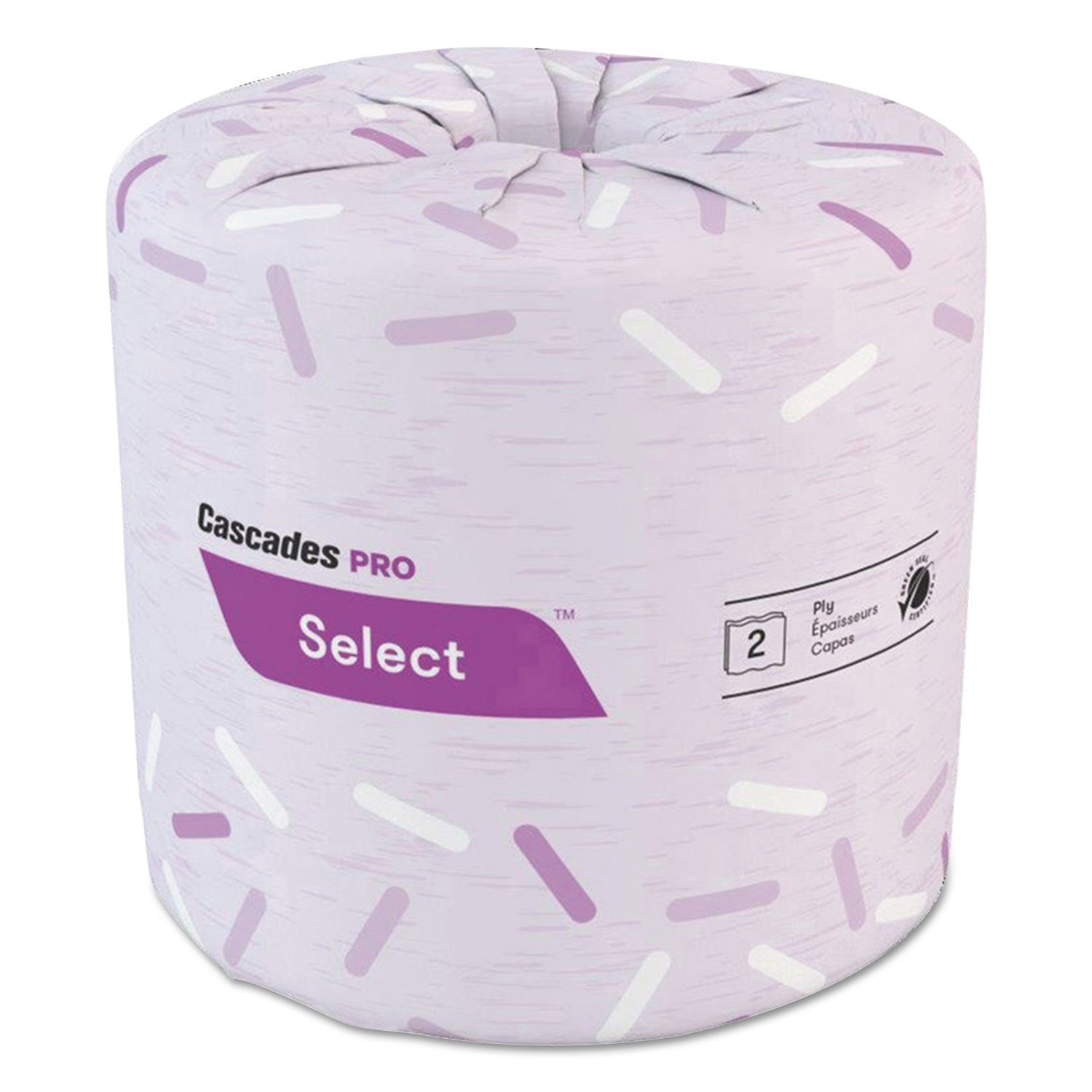 Select Standard Bath Tissue, 2-Ply, White, 4 1/4 x 4.1, 500/Roll, 48/Carton