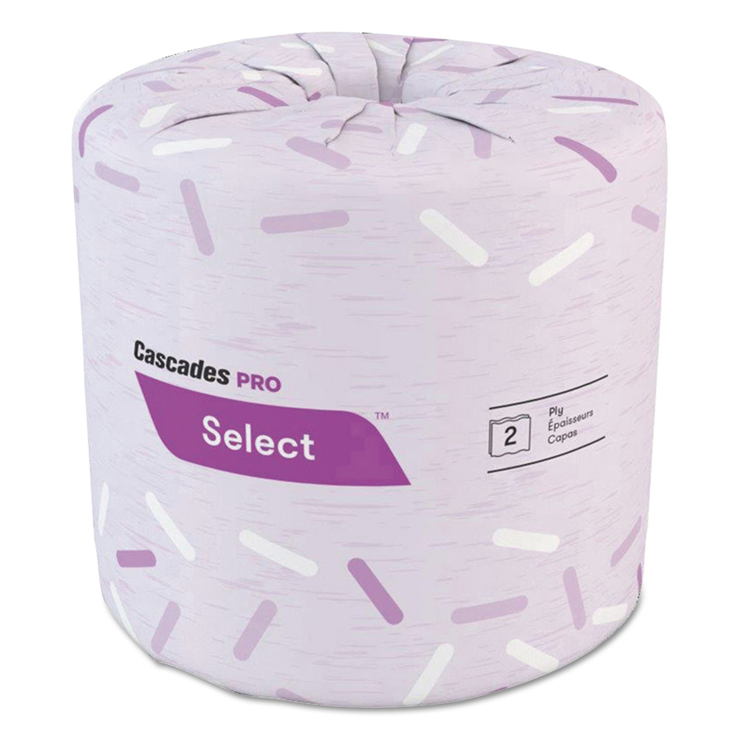  Cascades PRO B041 Select Standard Bath Tissue, 2-Ply, White, 4.25 x 3.25, 500 Sheets/Roll, 96 Rolls/Carton (CSDB041) 
