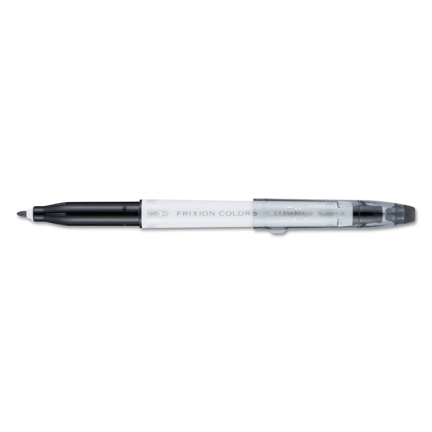  Pilot 41410 FriXion Colors Erasable Stick Marker Pen, 2.5mm, Black Ink, White Barrel (PIL41410) 