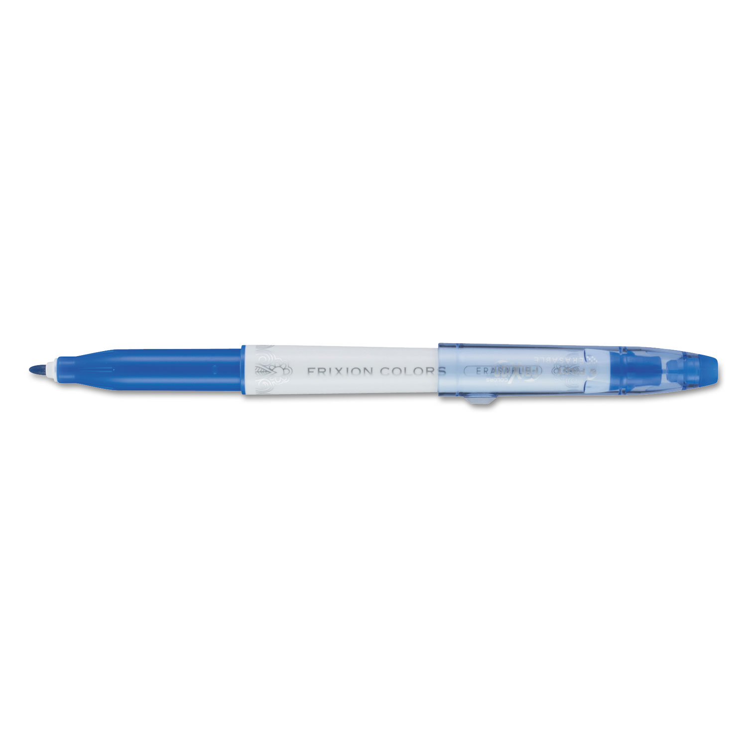  Pilot 41411 FriXion Colors Erasable Stick Marker Pen, 2.5mm, Blue Ink, White Barrel (PIL41411) 