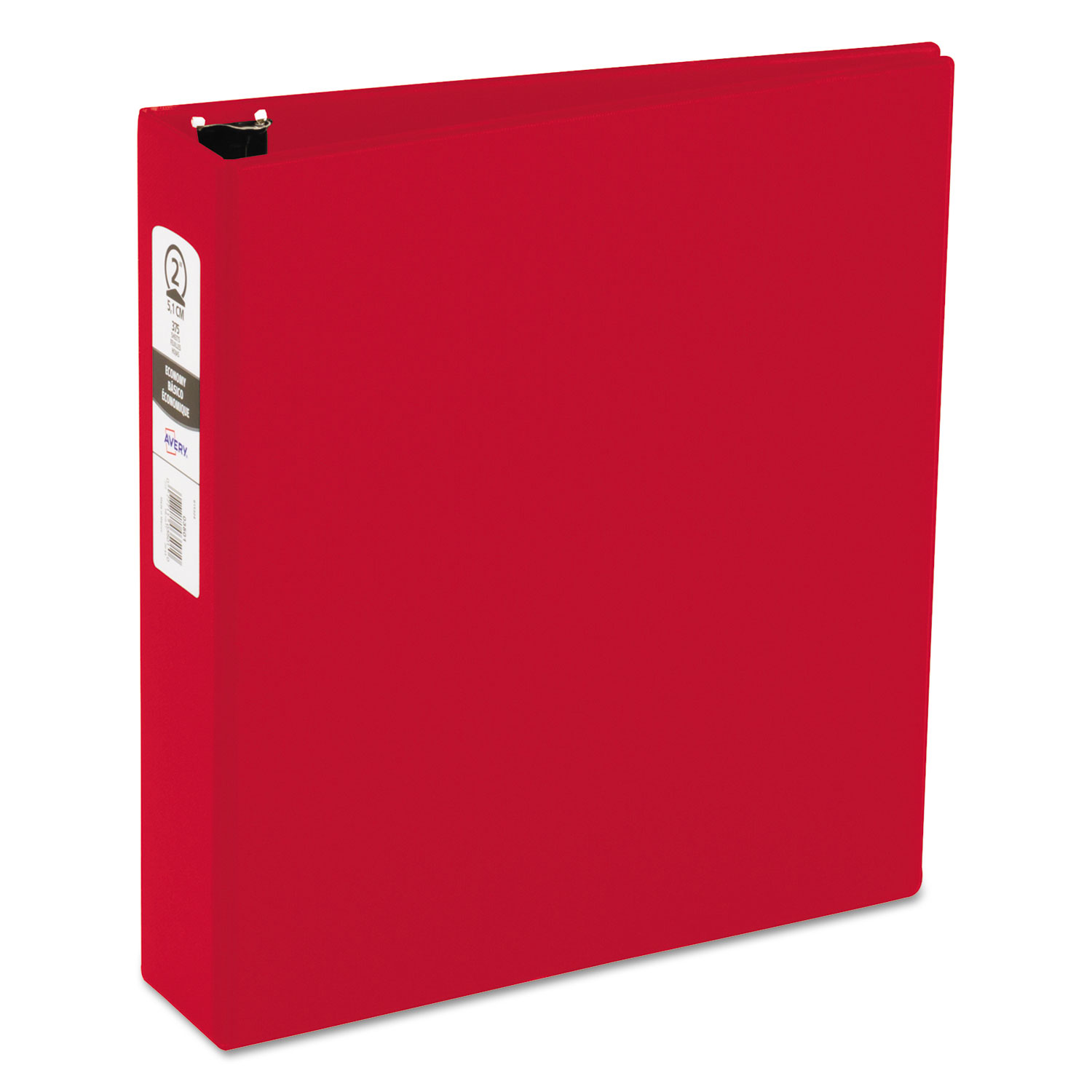  Avery 03510 Economy Non-View Binder with Round Rings, 3 Rings, 2 Capacity, 11 x 8.5, Red (AVE03510) 