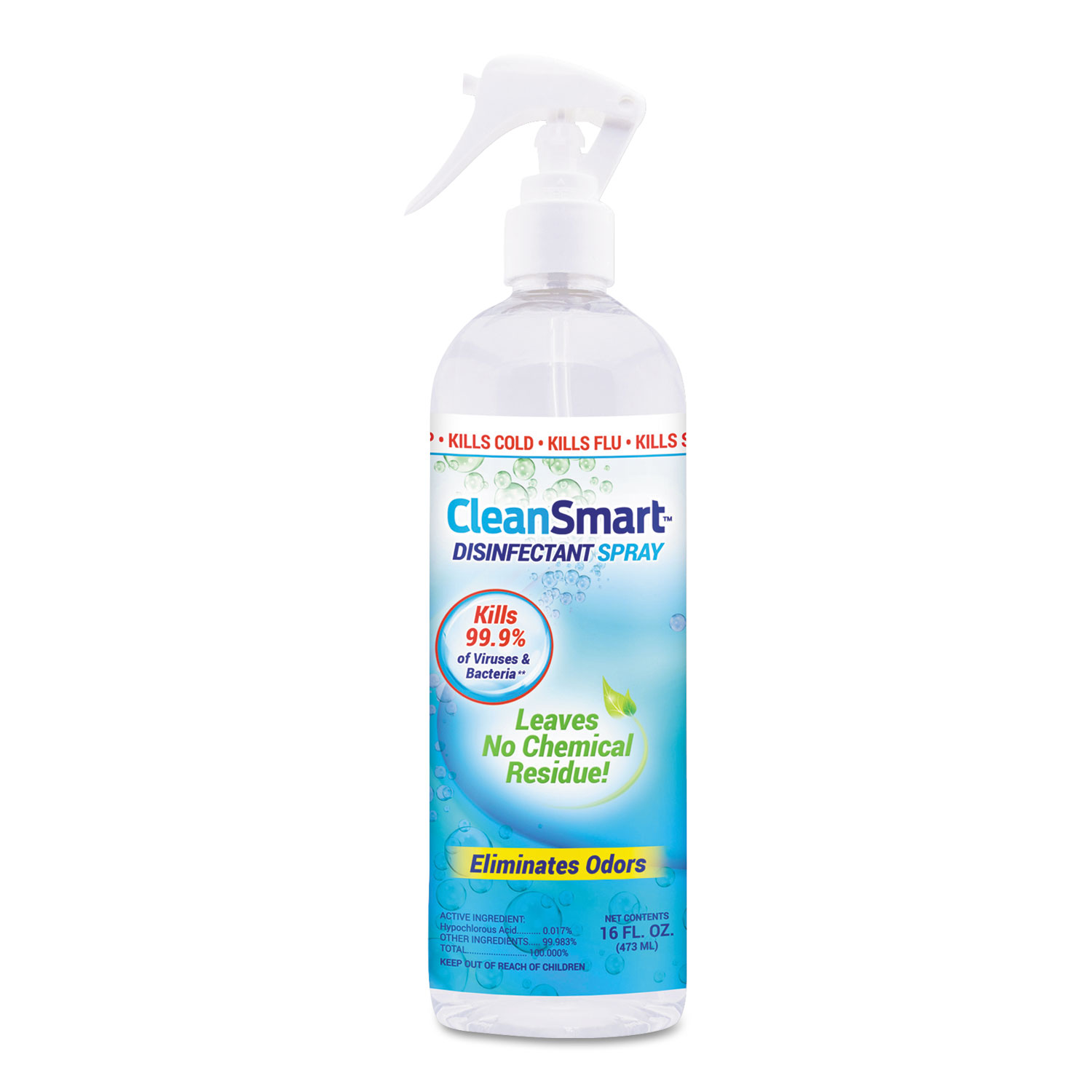 Smart Spray Daily Surface Disinfectant Cleaner, 16 oz Bottle