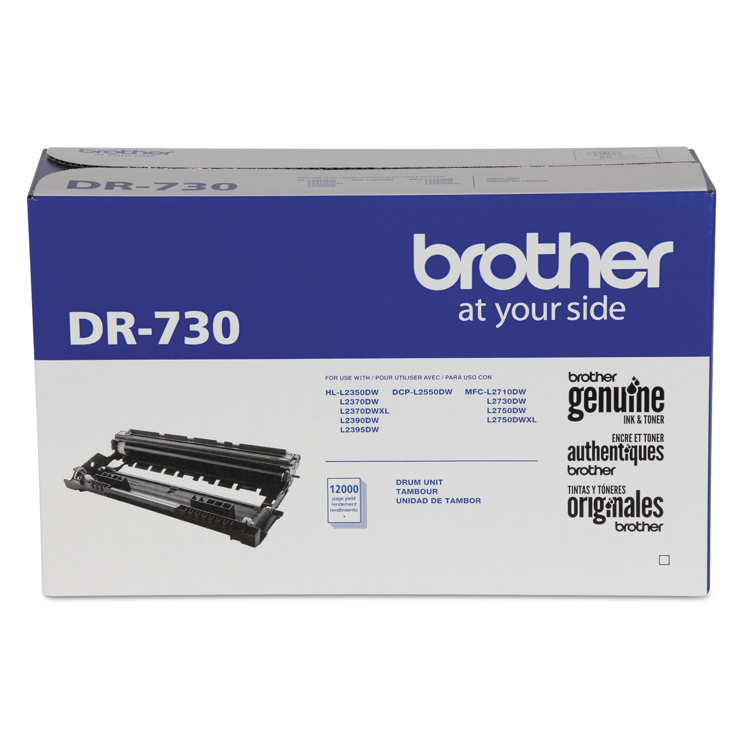  Brother DR730 DR730 Drum Unit, 12000 Page-Yield, Black (BRTDR730) 