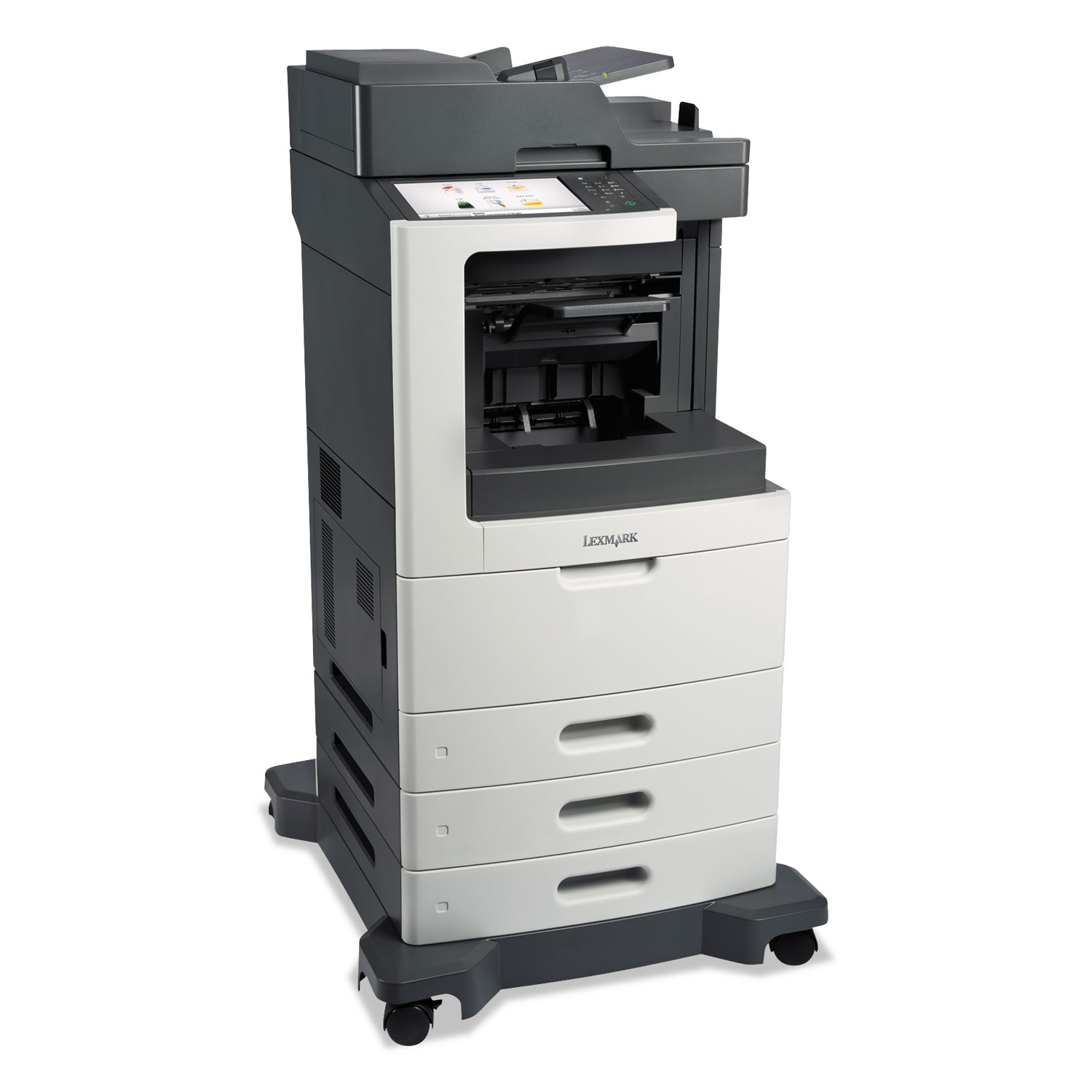 MX812dte Multifunction Laser Printer, Copy/Fax/Print/Scan