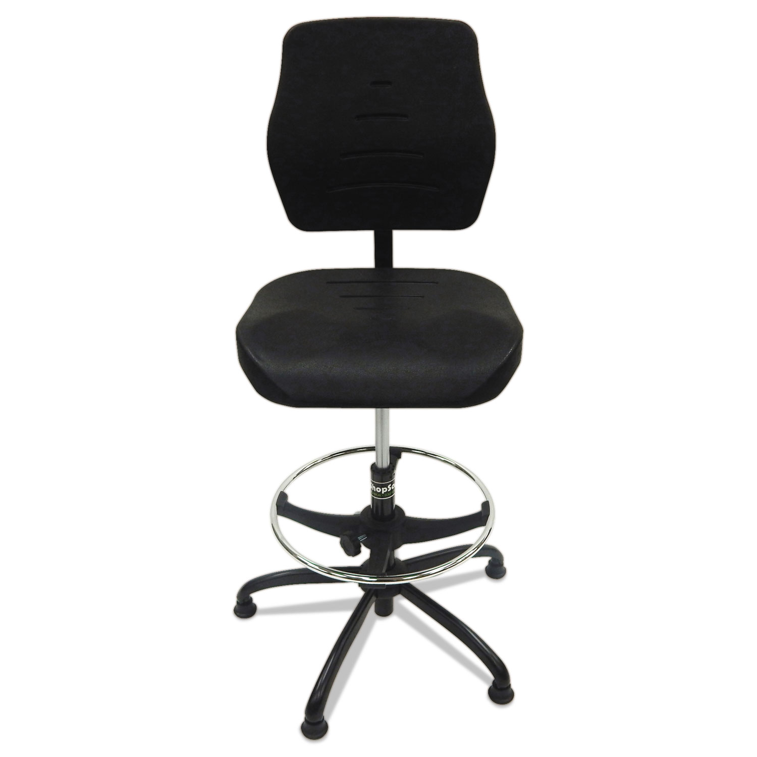  ShopSol 3010014 Production Chair, 32 Seat Height, Supports up to 300 lbs., Black Seat/Black Back, Black Base (SSX3010014) 