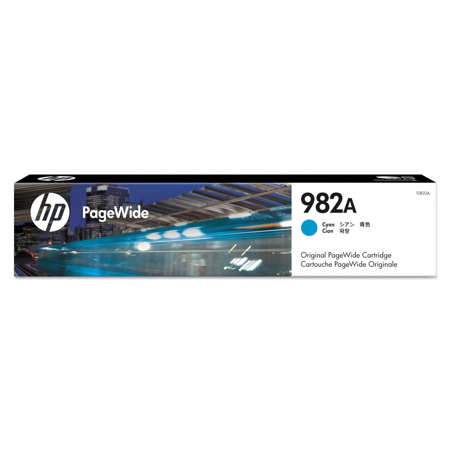  HP T0B23A HP 982A, (T0B23A) Cyan Original PageWide Cartridge (HEWT0B23A) 