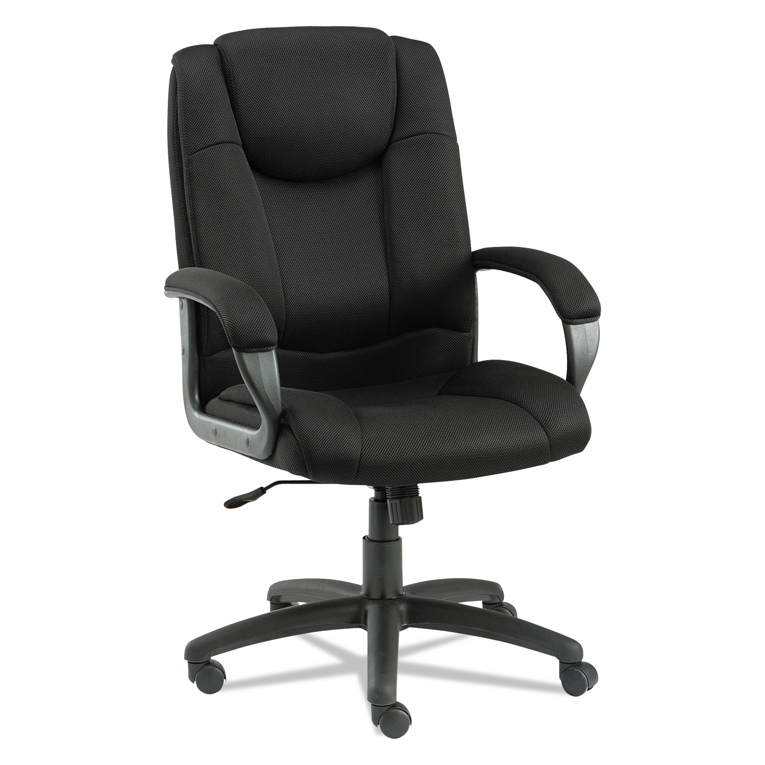  Alera ALELG41ME10B Alera Logan Series Mesh High-Back Swivel/Tilt Chair, Supports up to 275 lbs., Black Seat/Black Back, Black Base (ALELG41ME10B) 
