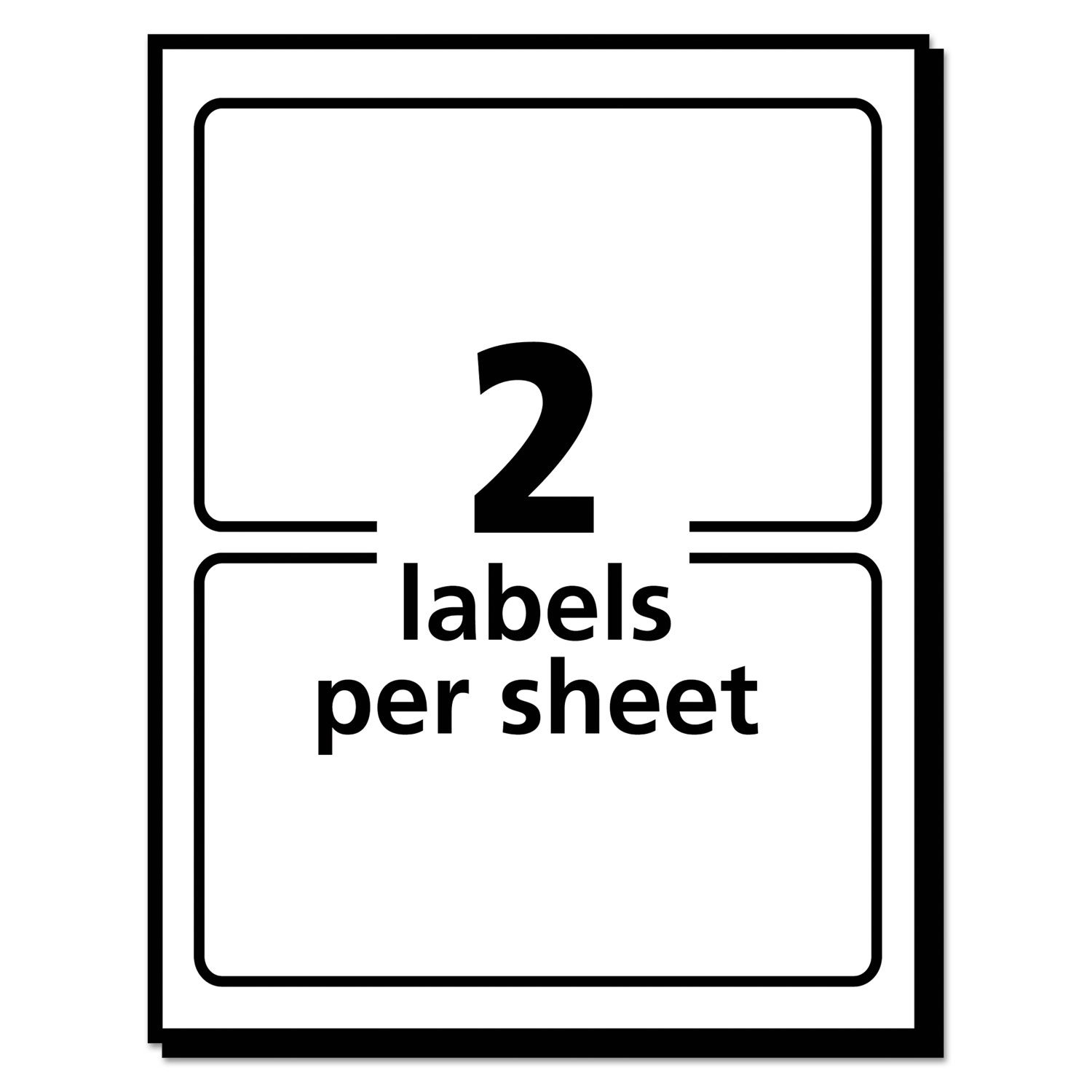 Printable Adhesive Name Badges 3 38 x 2 33 White 100/Pack