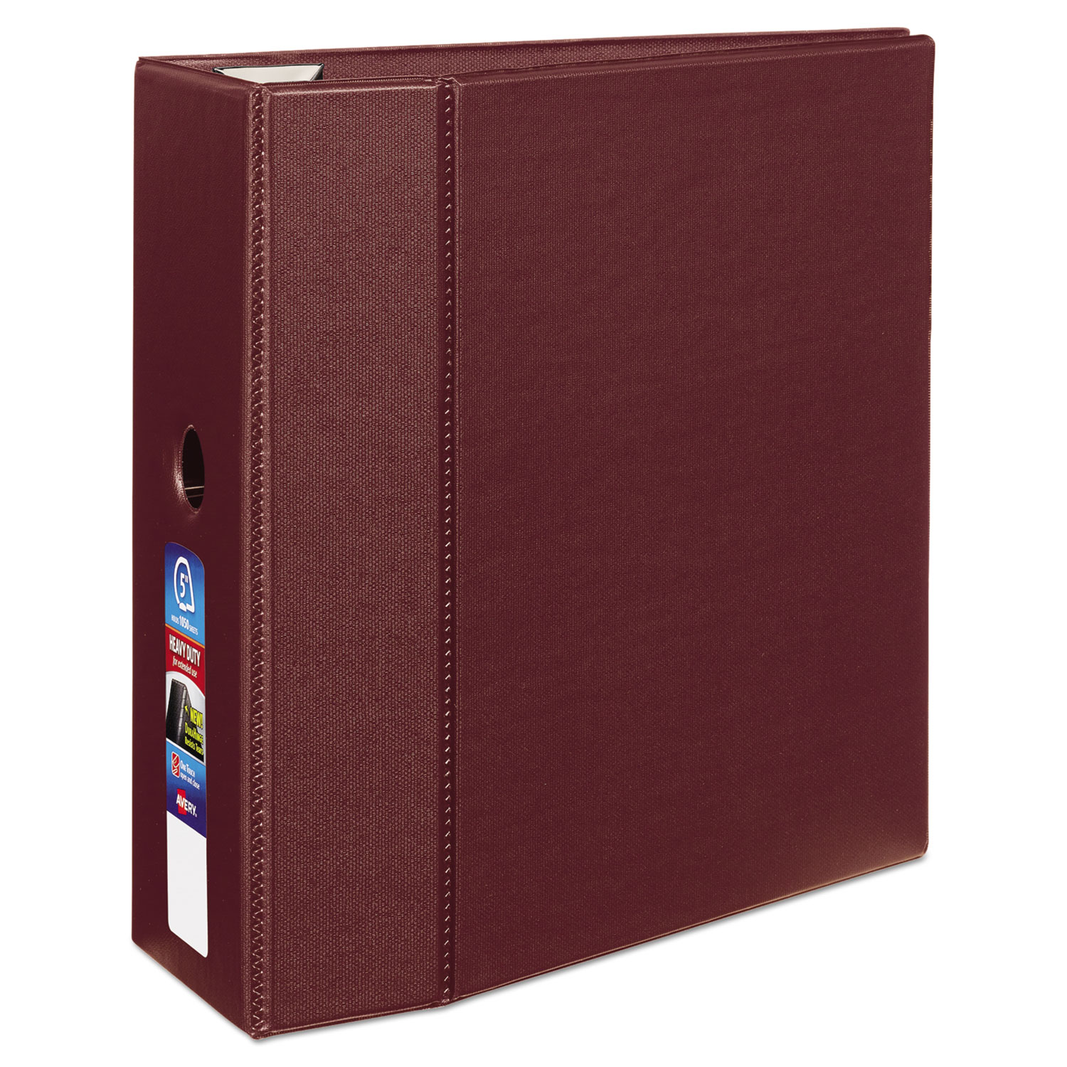  Avery 79366 Heavy-Duty Non-View Binder with DuraHinge and Locking One Touch EZD Rings, 3 Rings, 5 Capacity, 11 x 8.5, Maroon (AVE79366) 
