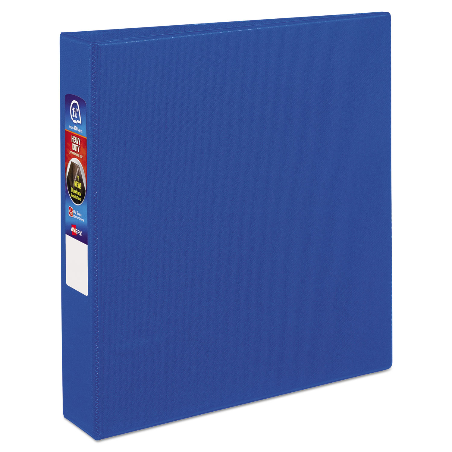  Avery 79885 Heavy-Duty Non-View Binder with DuraHinge and Locking One Touch EZD Rings, 3 Rings, 1.5 Capacity, 11 x 8.5, Blue (AVE79885) 