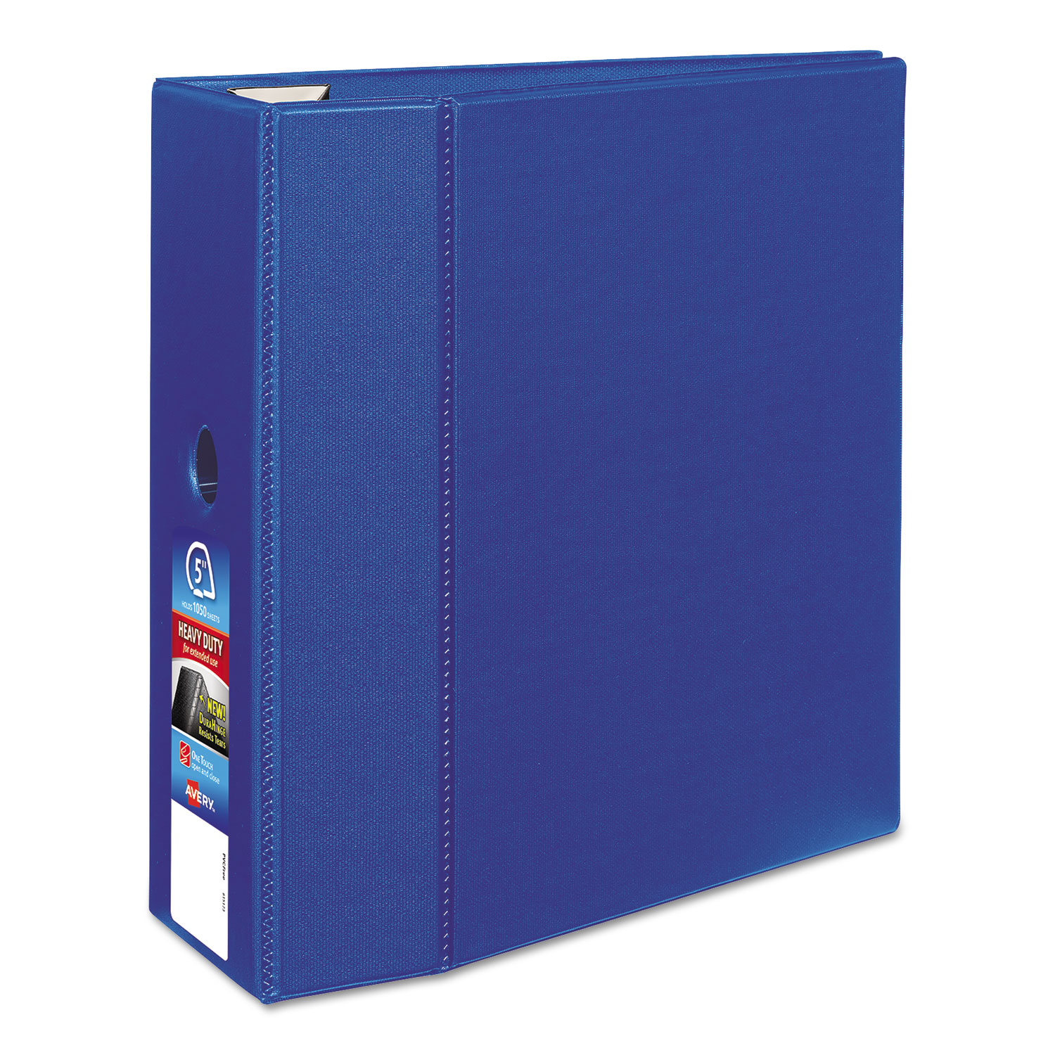  Avery 79886 Heavy-Duty Non-View Binder with DuraHinge and Locking One Touch EZD Rings, 3 Rings, 5 Capacity, 11 x 8.5, Blue (AVE79886) 