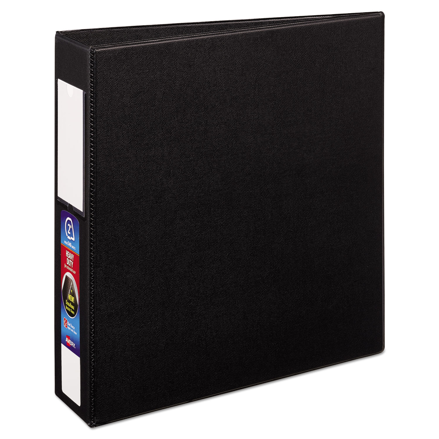 Avery 79992 Heavy-Duty Non-View Binder with DuraHinge and Locking One Touch EZD Rings, 3 Rings, 2 Capacity, 11 x 8.5, Black (AVE79992) 