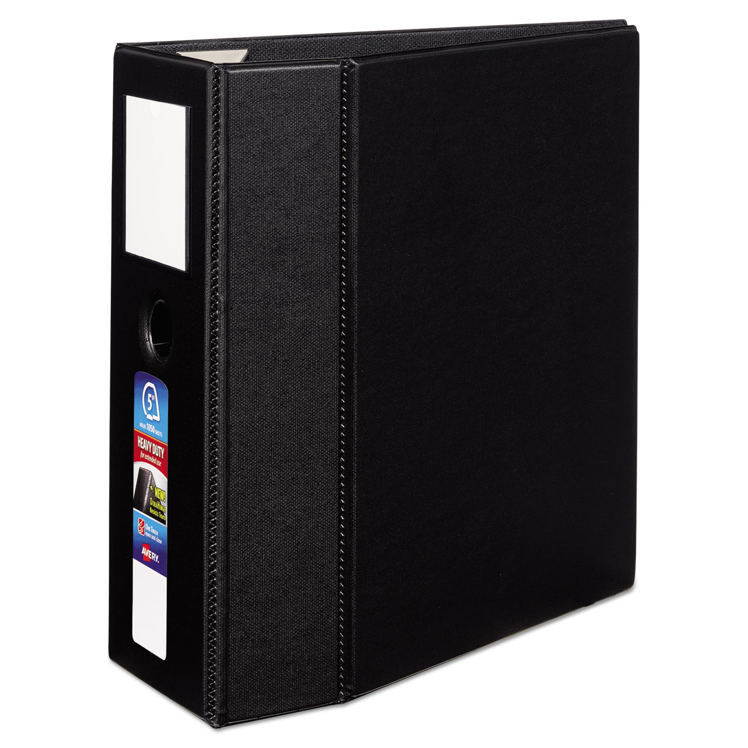  Avery 79996 Heavy-Duty Non-View Binder with DuraHinge and Locking One Touch EZD Rings, 3 Rings, 5 Capacity, 11 x 8.5, Black (AVE79996) 