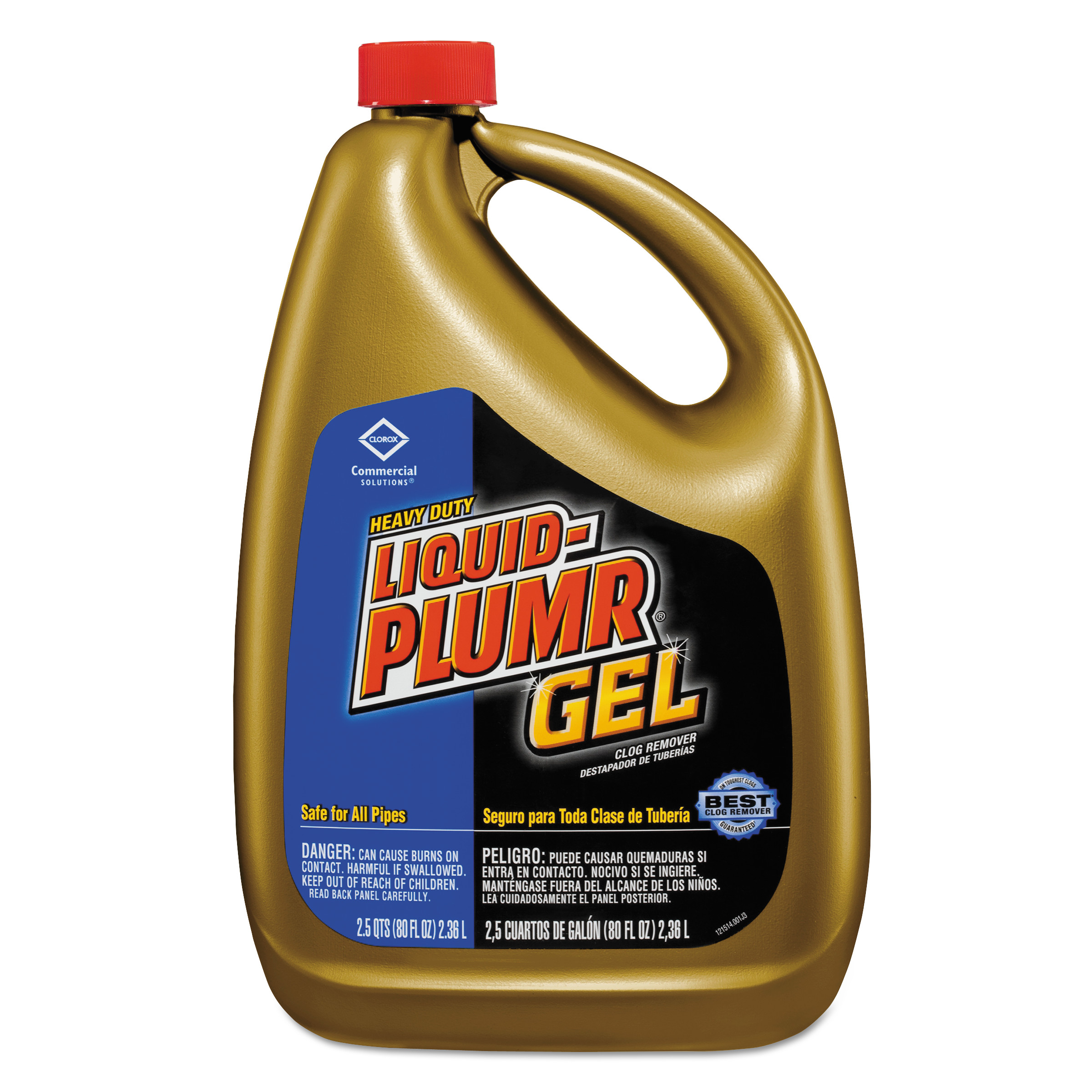  Liquid Plumr 35286 Heavy-Duty Clog Remover, Gel, 80oz Bottle (CLO35286EA) 