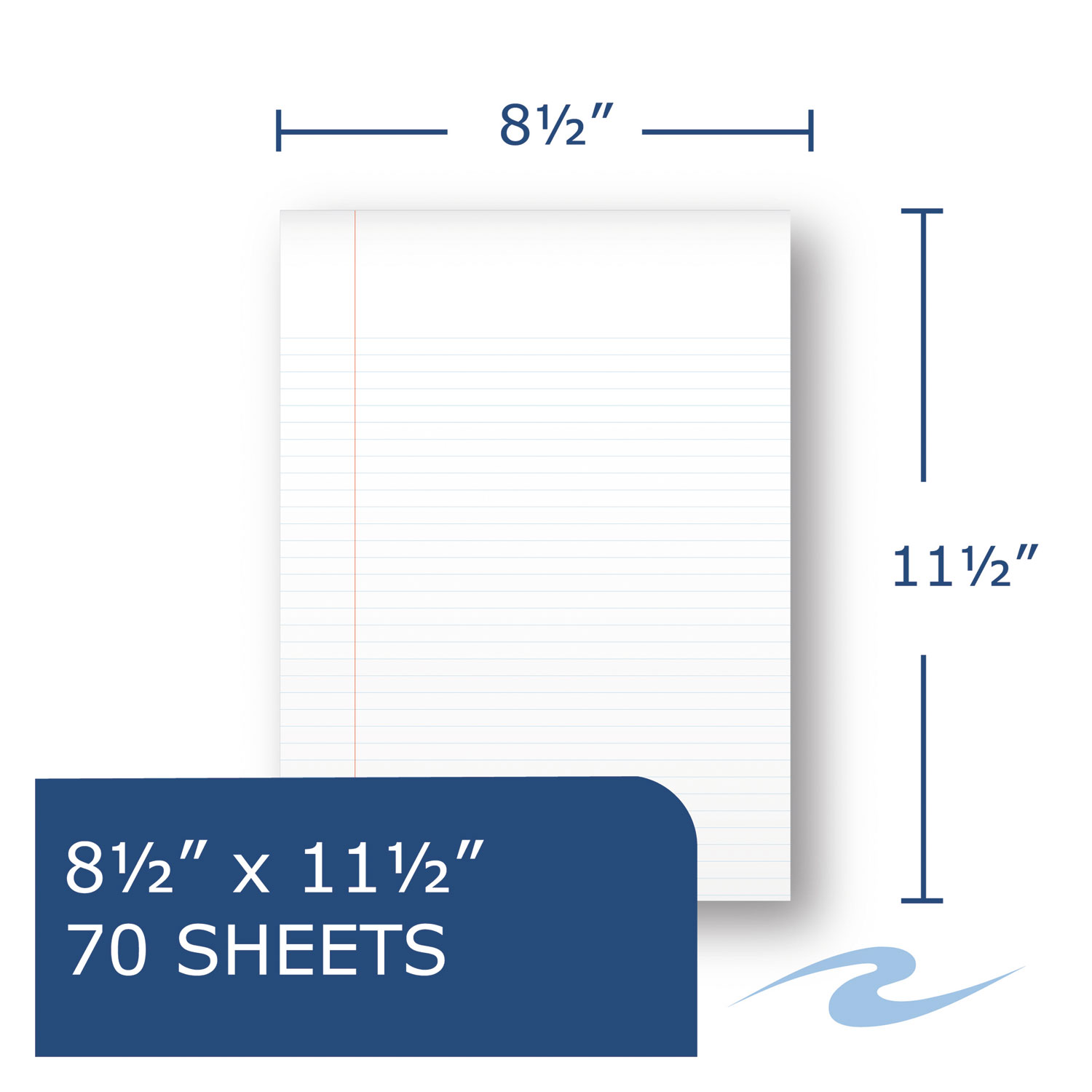 Environotes BioBased Notebook, 8 1/2 x 11 1/2, Flipper, 80 Sheets, College Rule