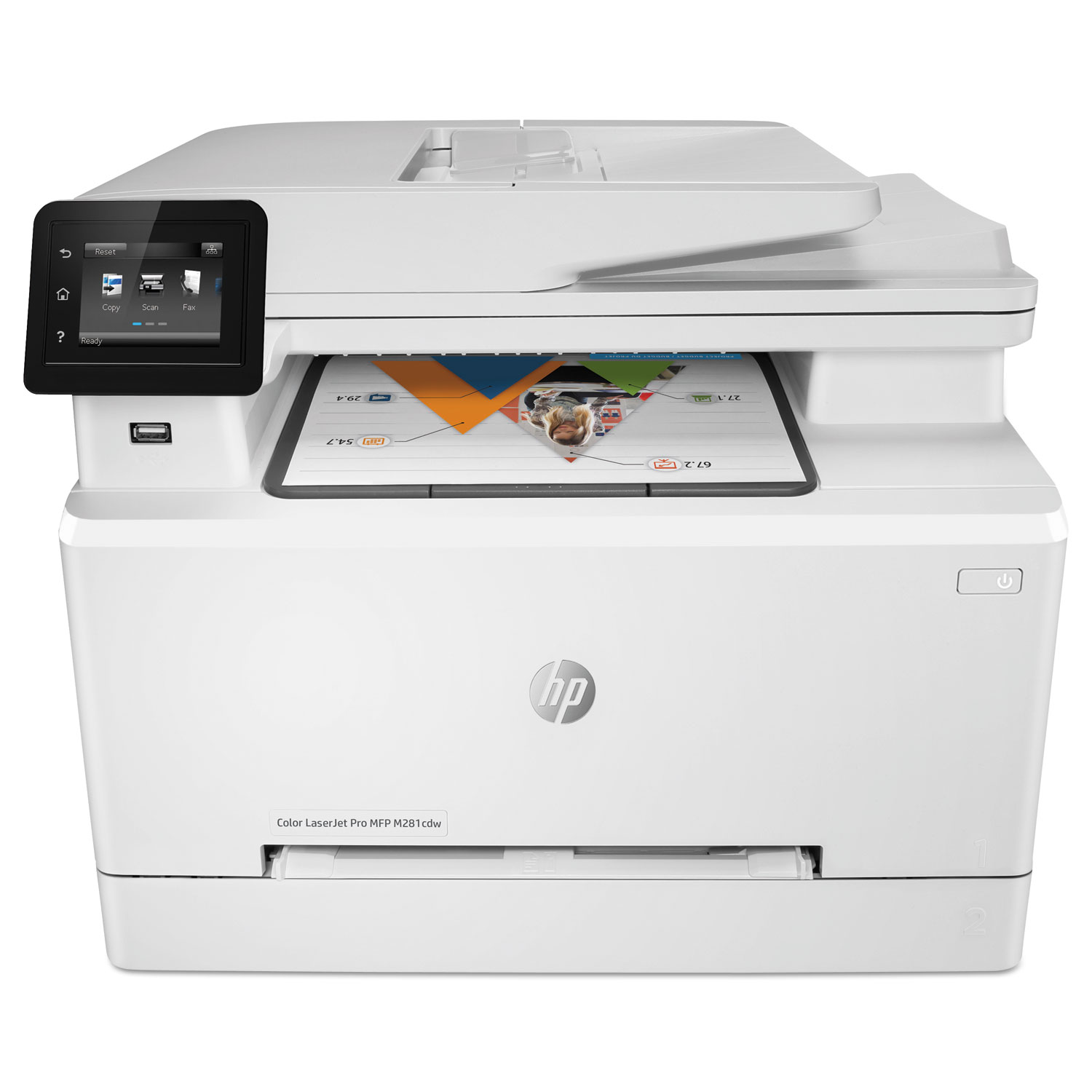  HP T6B82A#BGJ Color LaserJet Pro MFP M281fdw Multifunction Laser Printer, Copy/Fax/Print/Scan (HEWT6B82A) 