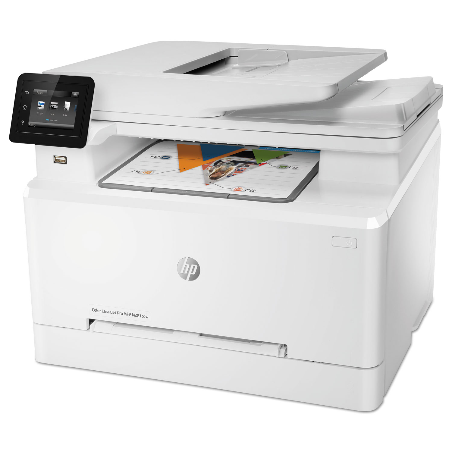 Color LaserJet Pro MFP M281fdw Multifunction Laser Printer, Copy/Fax ...