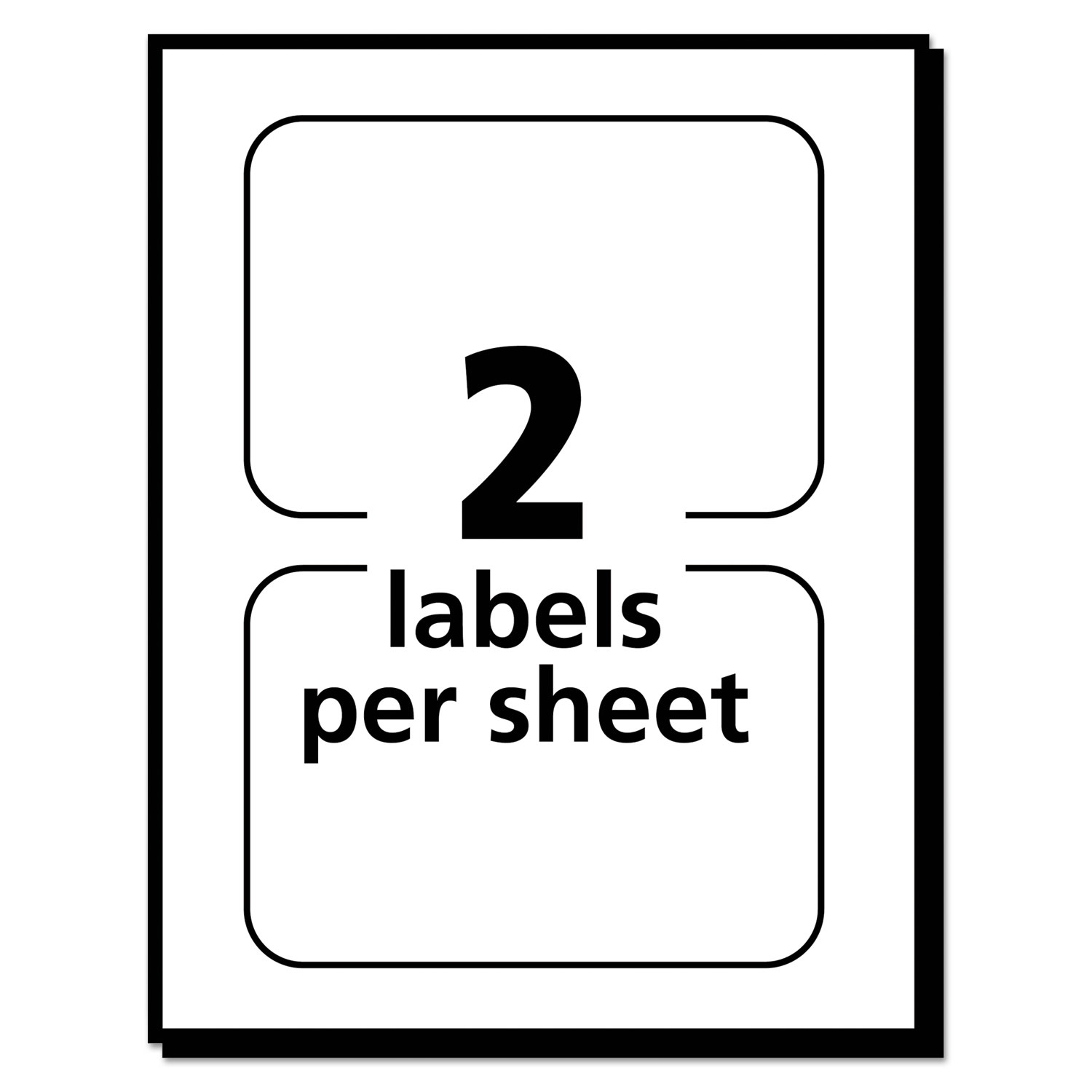 Flexible Self-Adhesive Laser/Inkjet Badge Labels, 2 1/3 x 3 3/8, BE, 40/PK