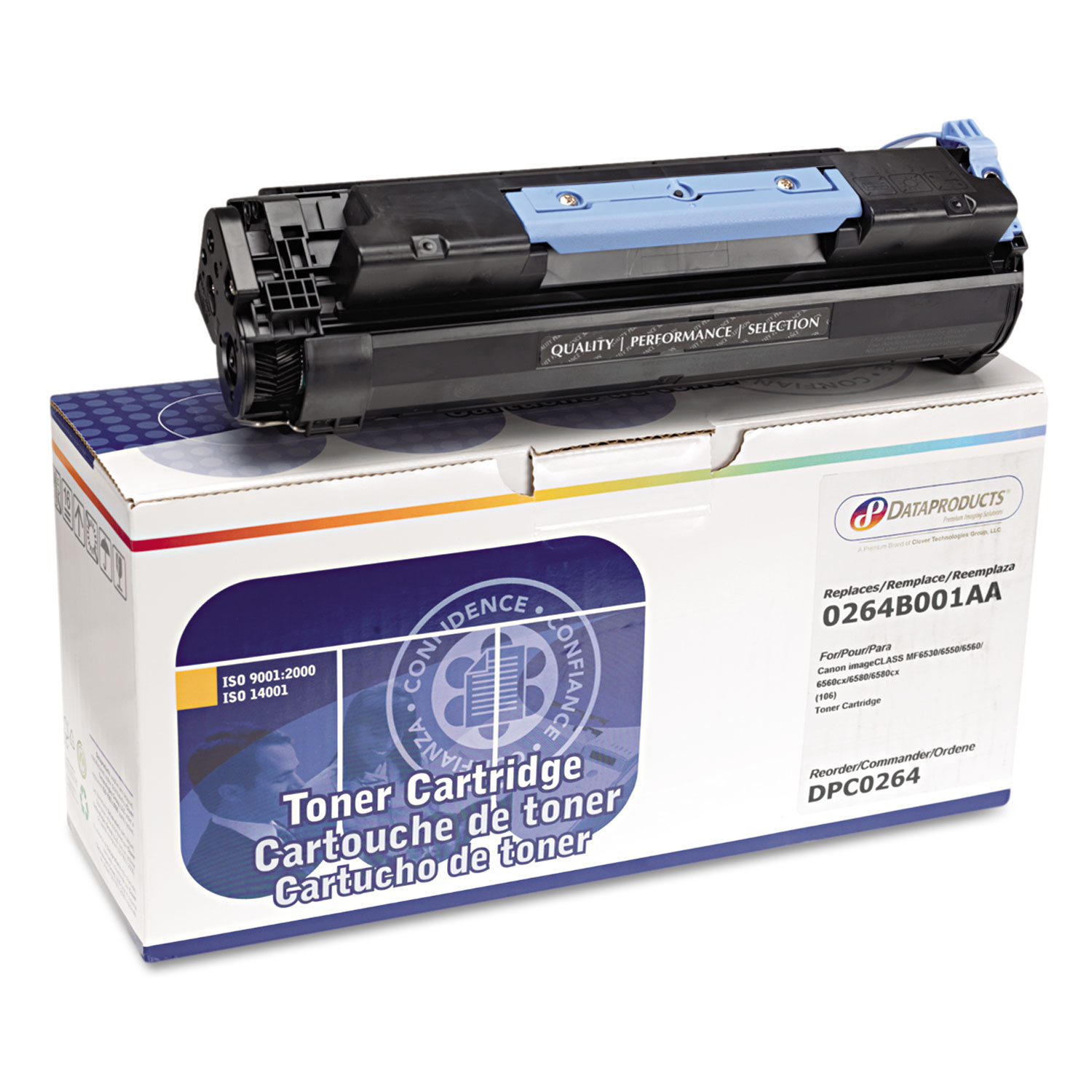 Remanufactured 0264B001 (106) Toner, Black