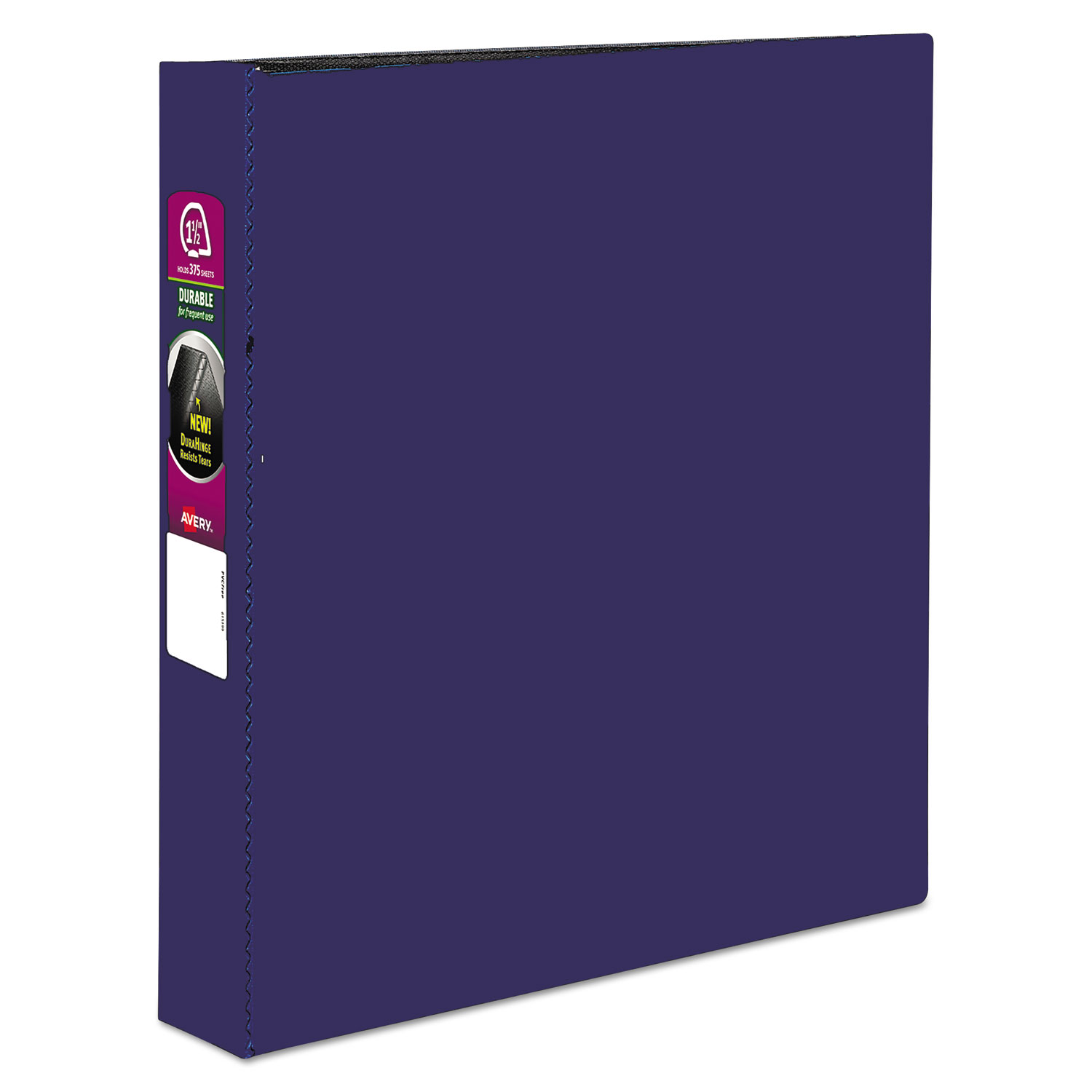  Avery 27351 Durable Non-View Binder with DuraHinge and Slant Rings, 3 Rings, 1.5 Capacity, 11 x 8.5, Blue (AVE27351) 