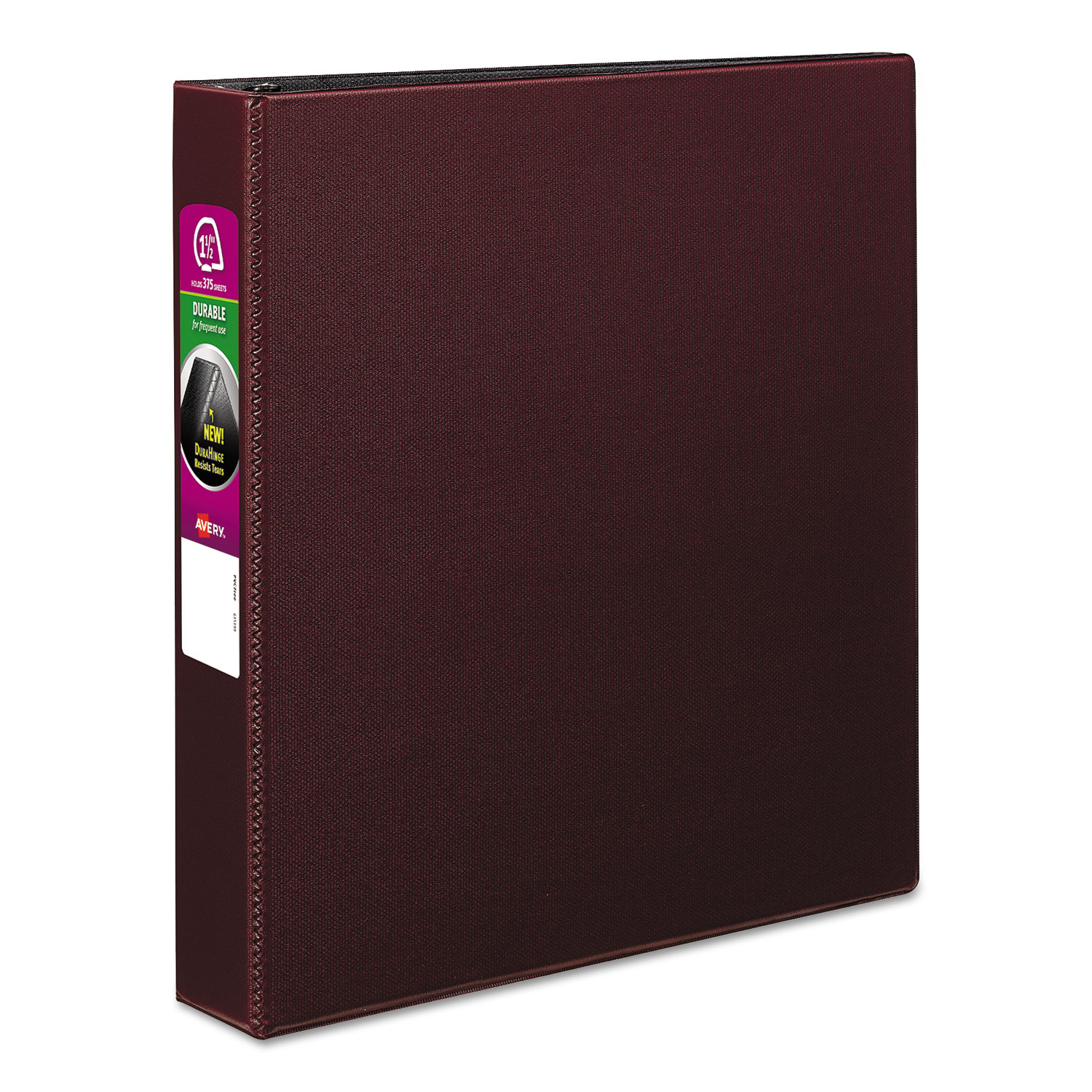  Avery 27352 Durable Non-View Binder with DuraHinge and Slant Rings, 3 Rings, 1.5 Capacity, 11 x 8.5, Burgundy (AVE27352) 