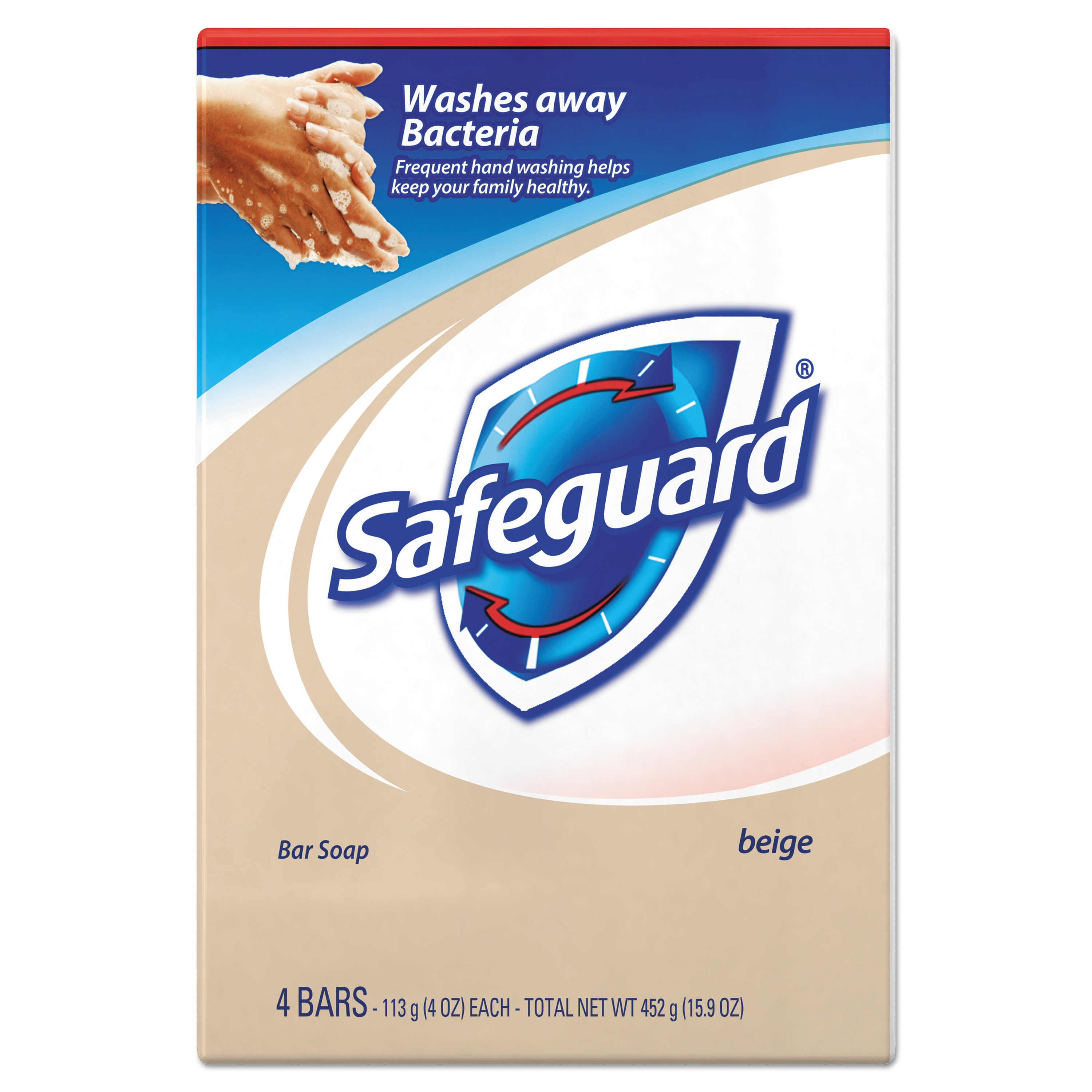  Safeguard 08833 Deodorant Bar Soap, Light Scent, 4 oz, 48/Carton (PGC08833) 