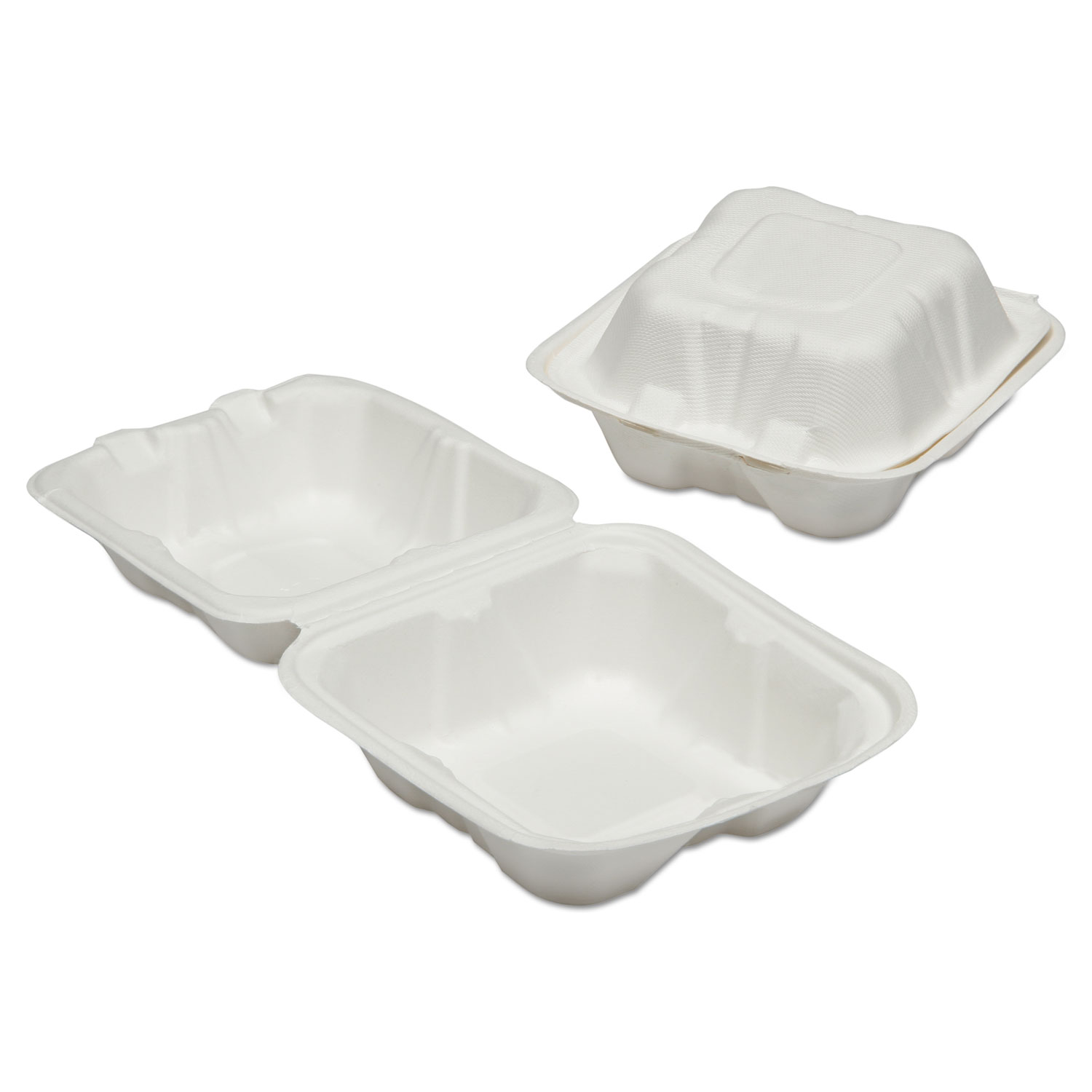 7350016646906, SKILCRAFT Clamshell Hinged Lid ToGo Food Containers