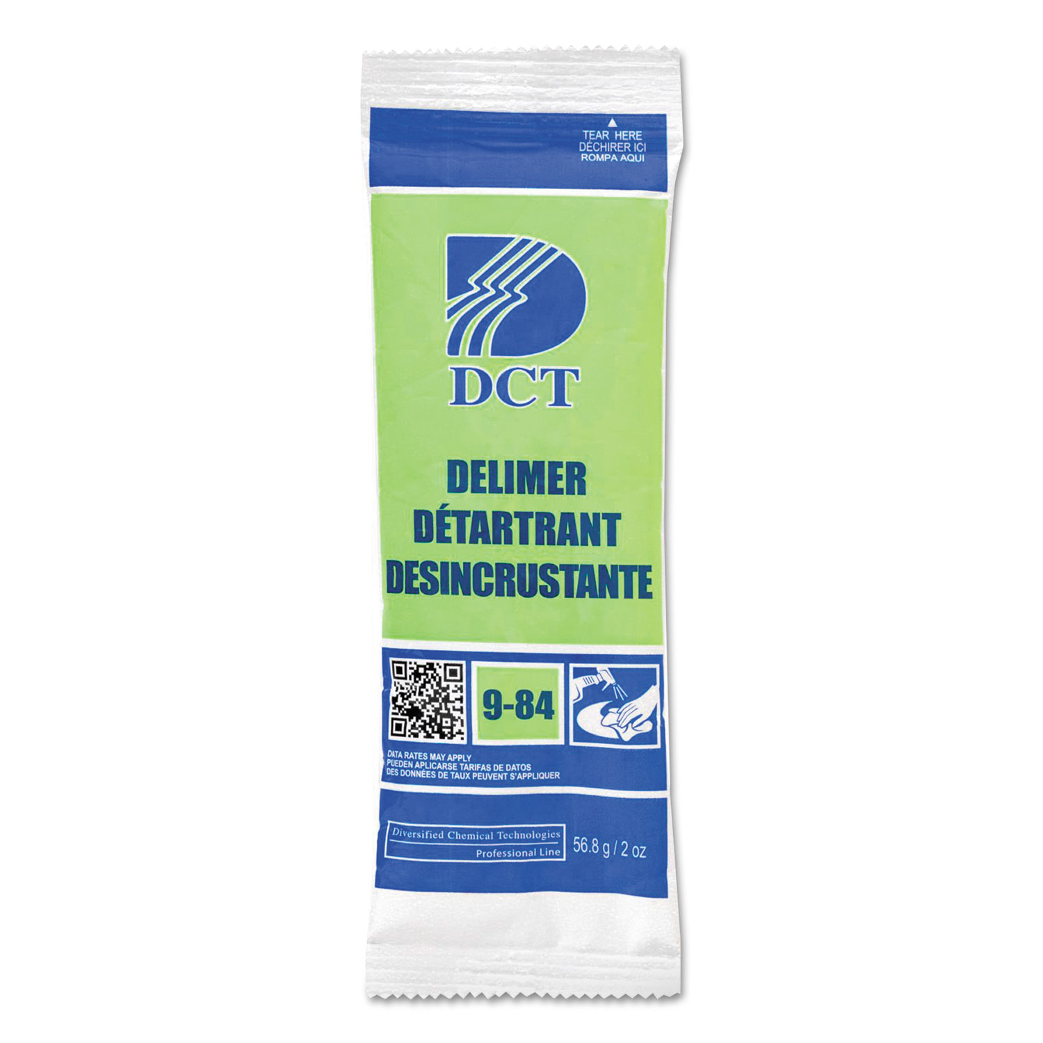 Delimer, Odorless, 2 oz Packet, 48/Carton