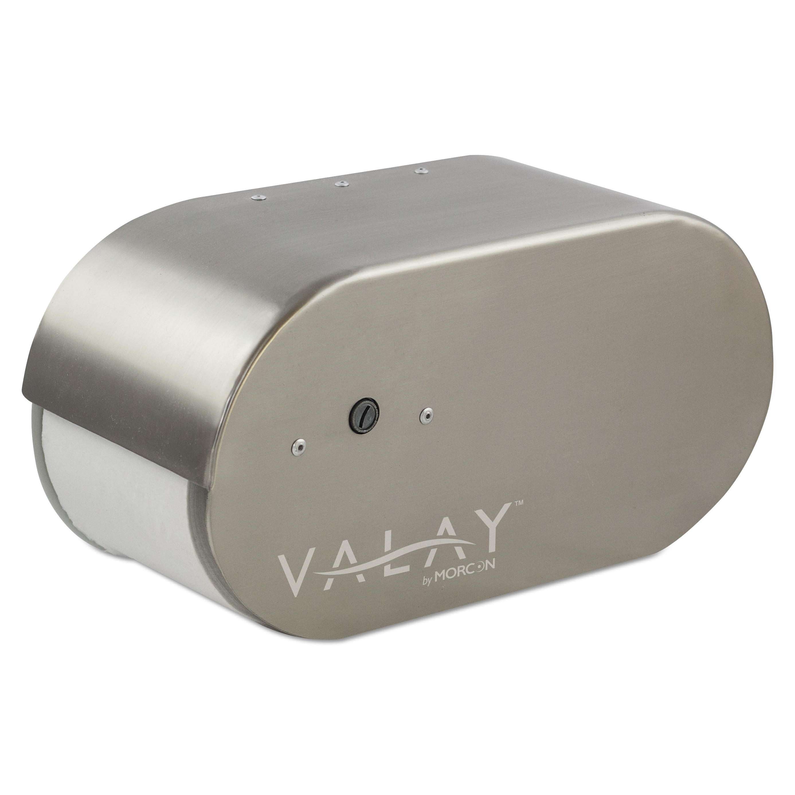 Valay Bathroom Tissue Dispenser, Metal, 4.75 x 12.5 x 6.5, Silver