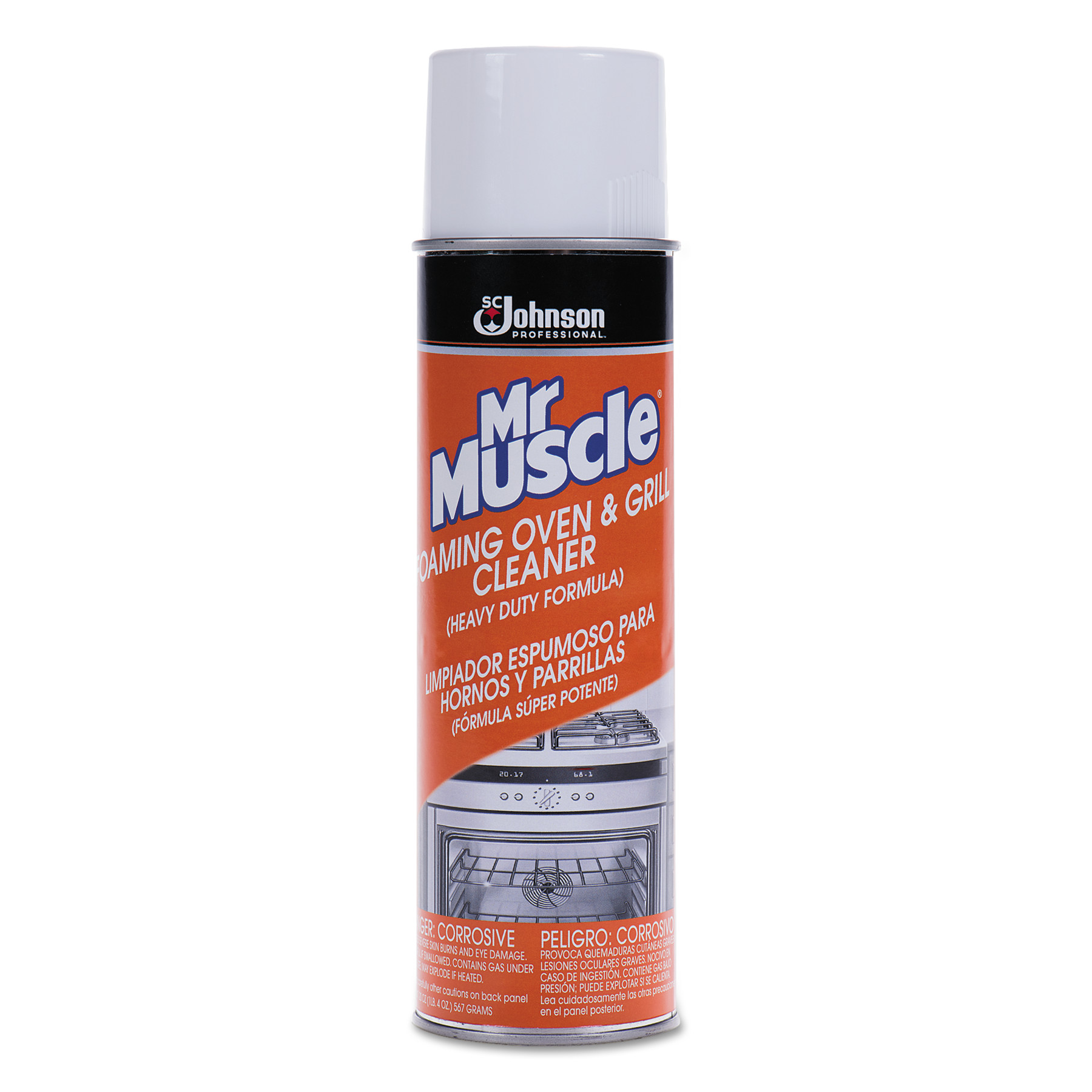  Mr. Muscle 682556 Oven/Grill Cleaner, Solvent Scent, 20 oz, Can, 6/Carton (SJN682556) 